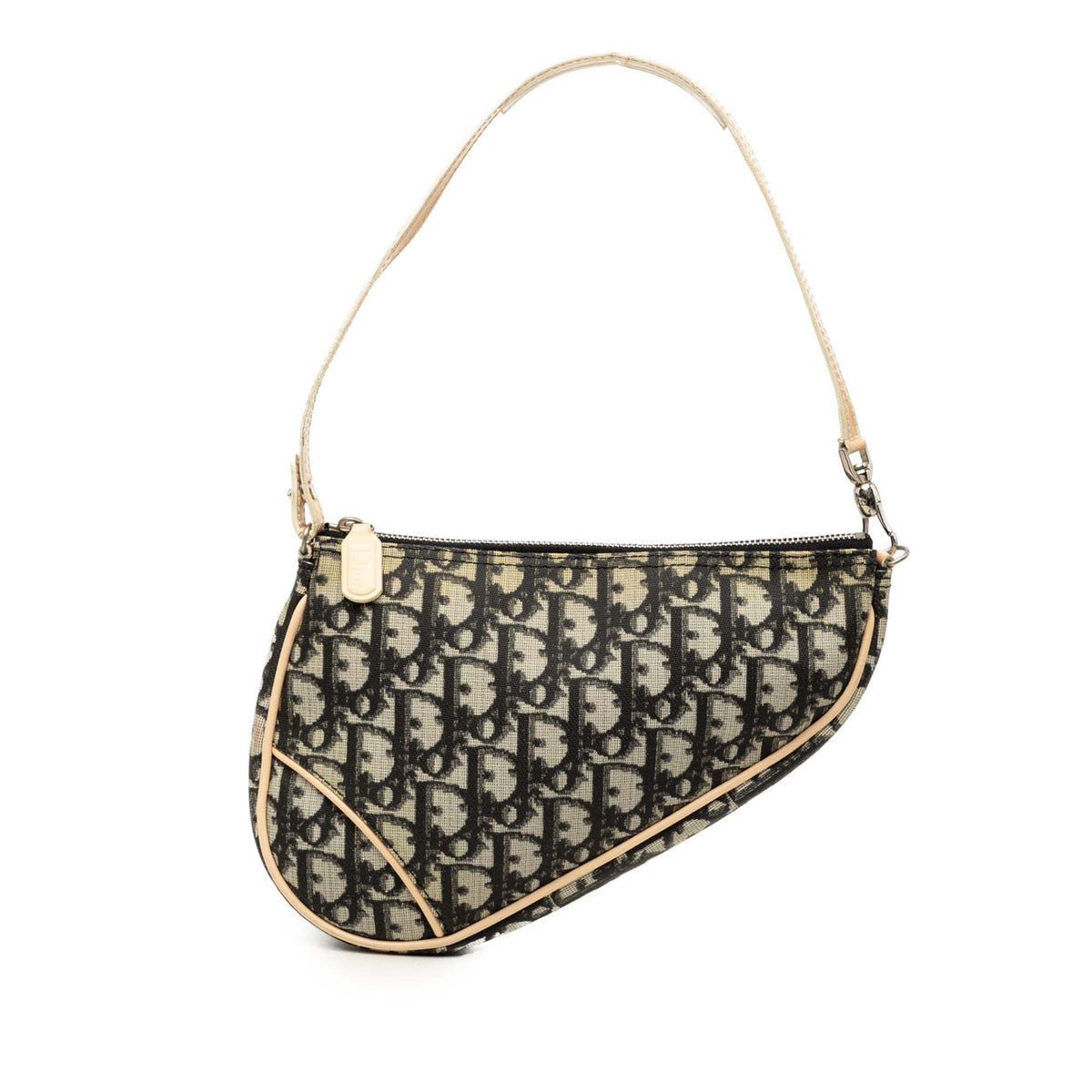 Dior Mini Diorissimo Coated Canvas Saddle Pochette