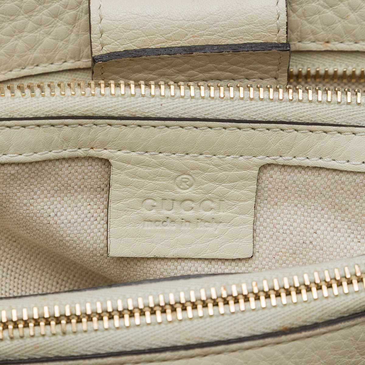 Gucci Large Calfskin Bamboo Shopper Satchel — Brown