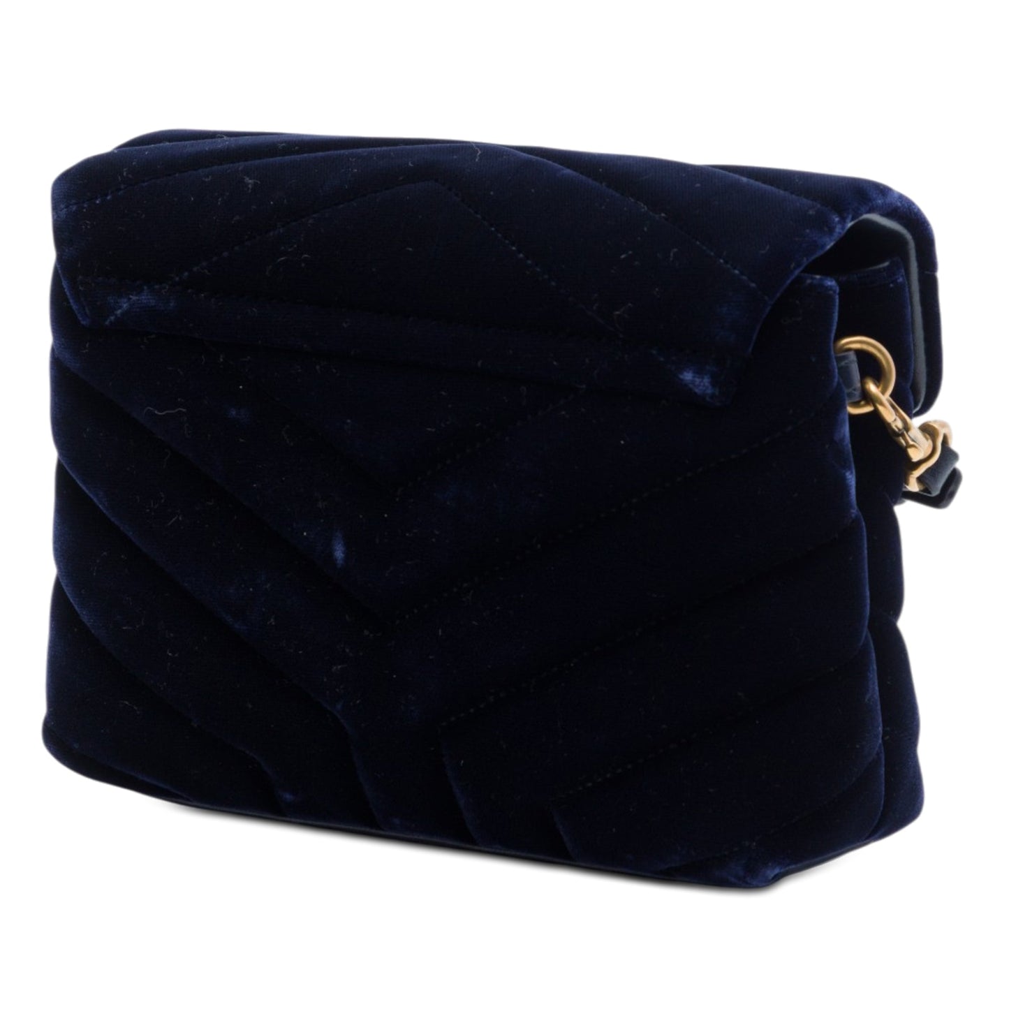 Saint Laurent Toy Matelasse Velvet Monogram LouLou Crossbody