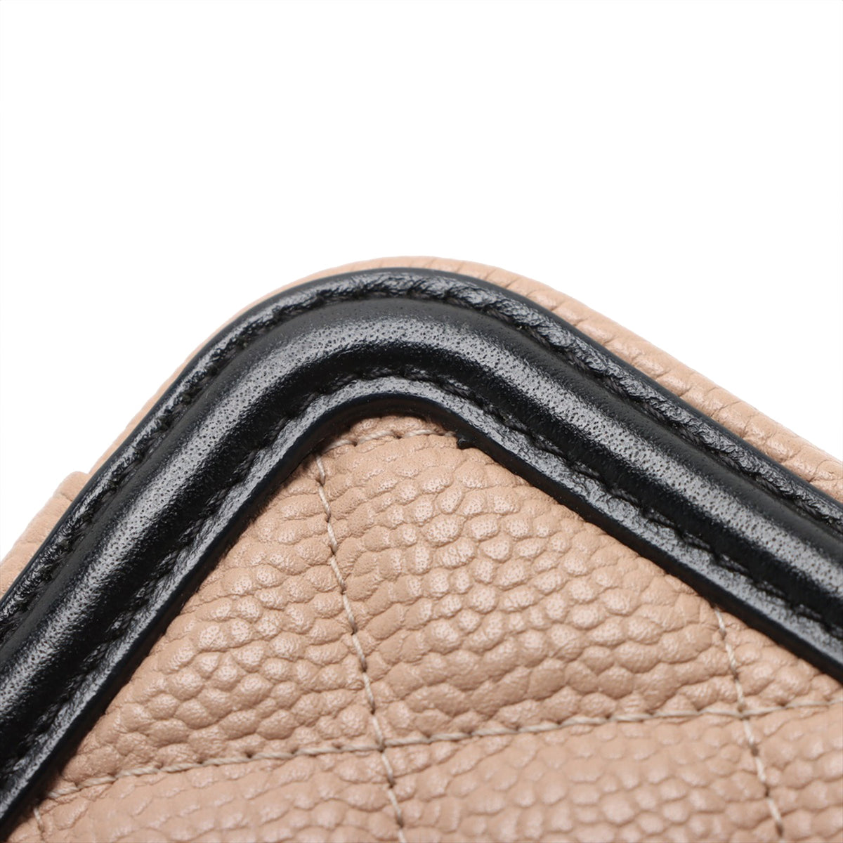 Chanel Mini Caviar CC Filigree Crossbody — Beige