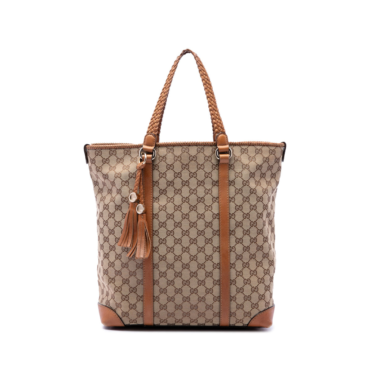 Gucci Large GG Canvas Marrakech Tote — Beige