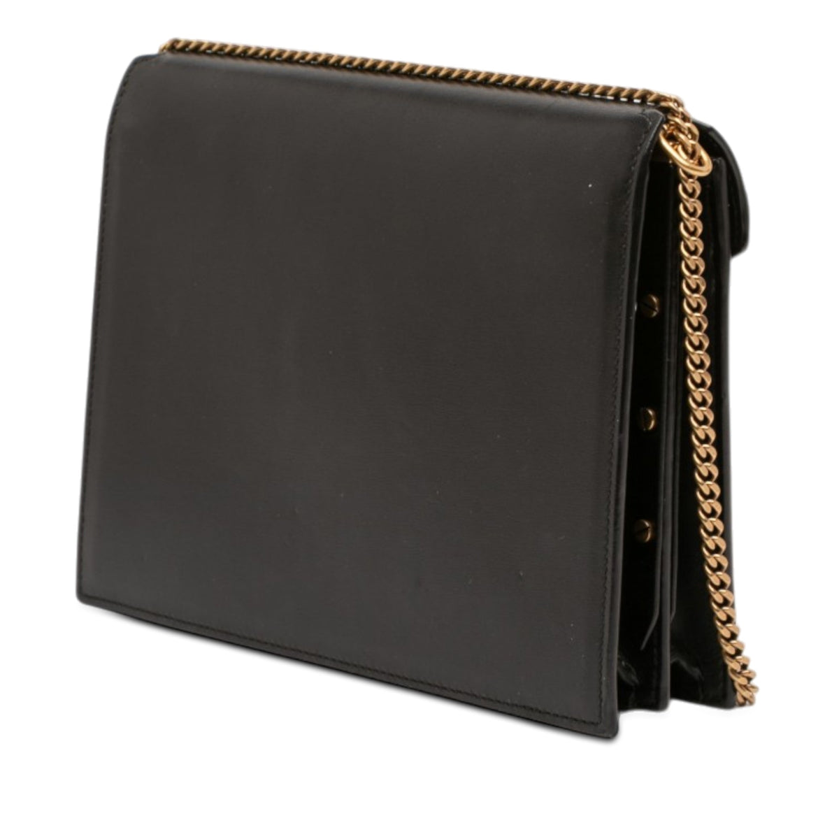 Saint Laurent Suede and Calfskin Monogram Cassandra Clasp Bag