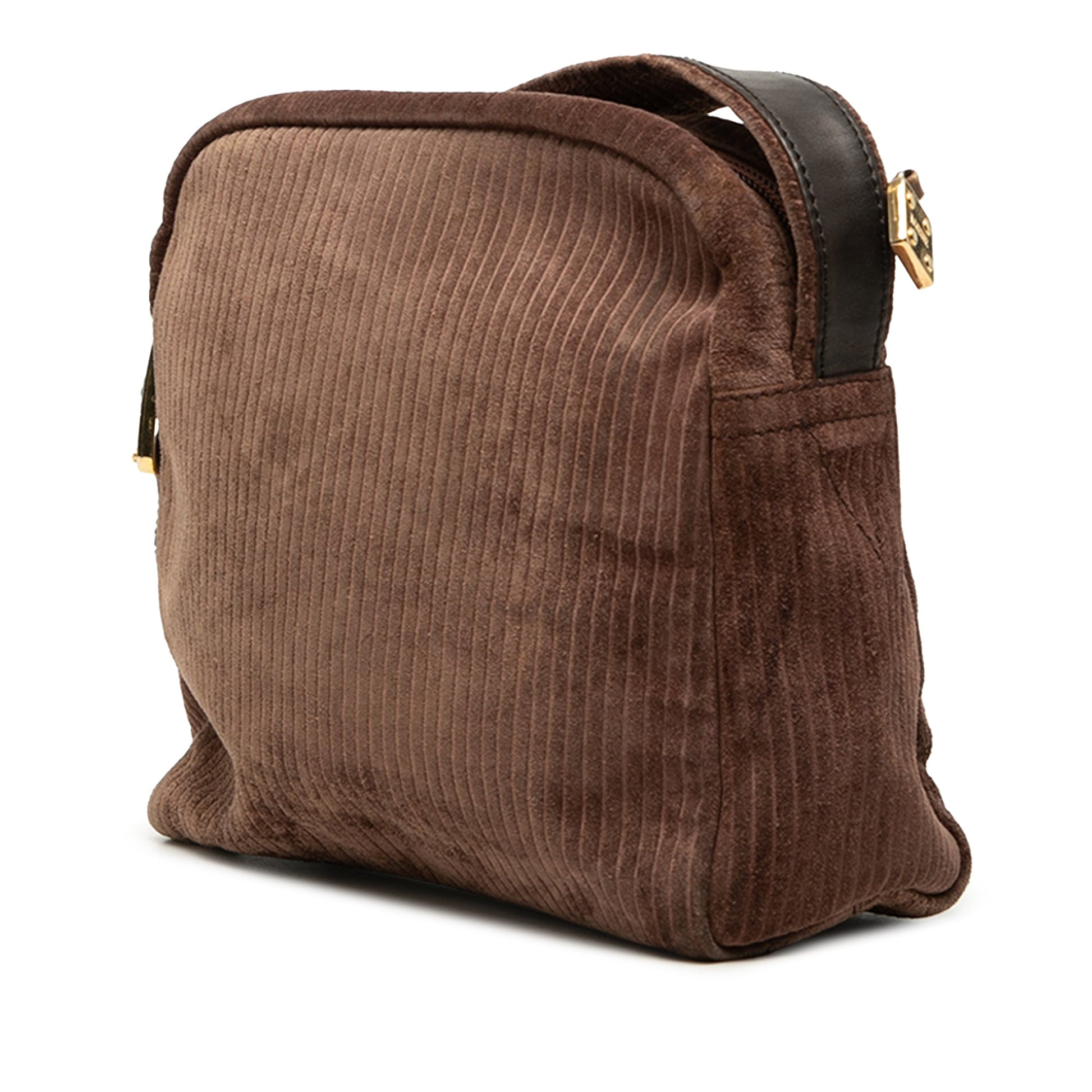 LOEWE Corduroy Anagram Shoulder Bag