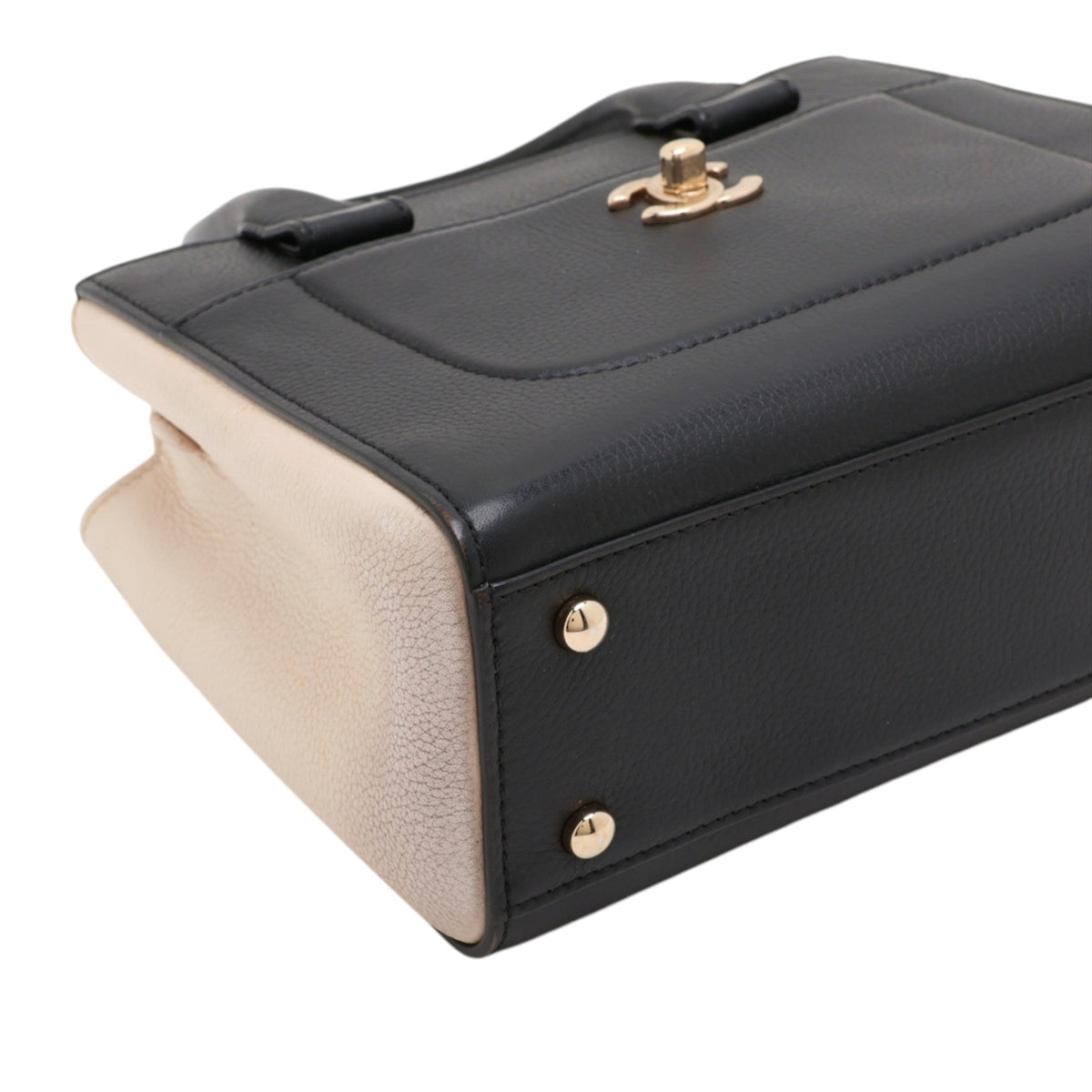 Chanel Mini Grained Calfskin Neo Executive Shopper Tote — Black