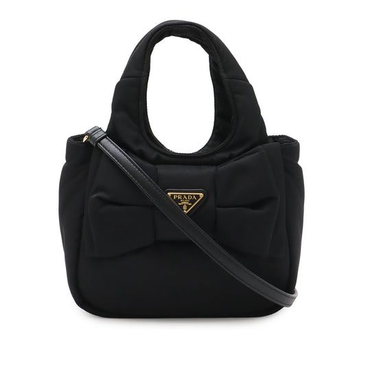 Prada Mini Padded Re Nylon Bow Satchel