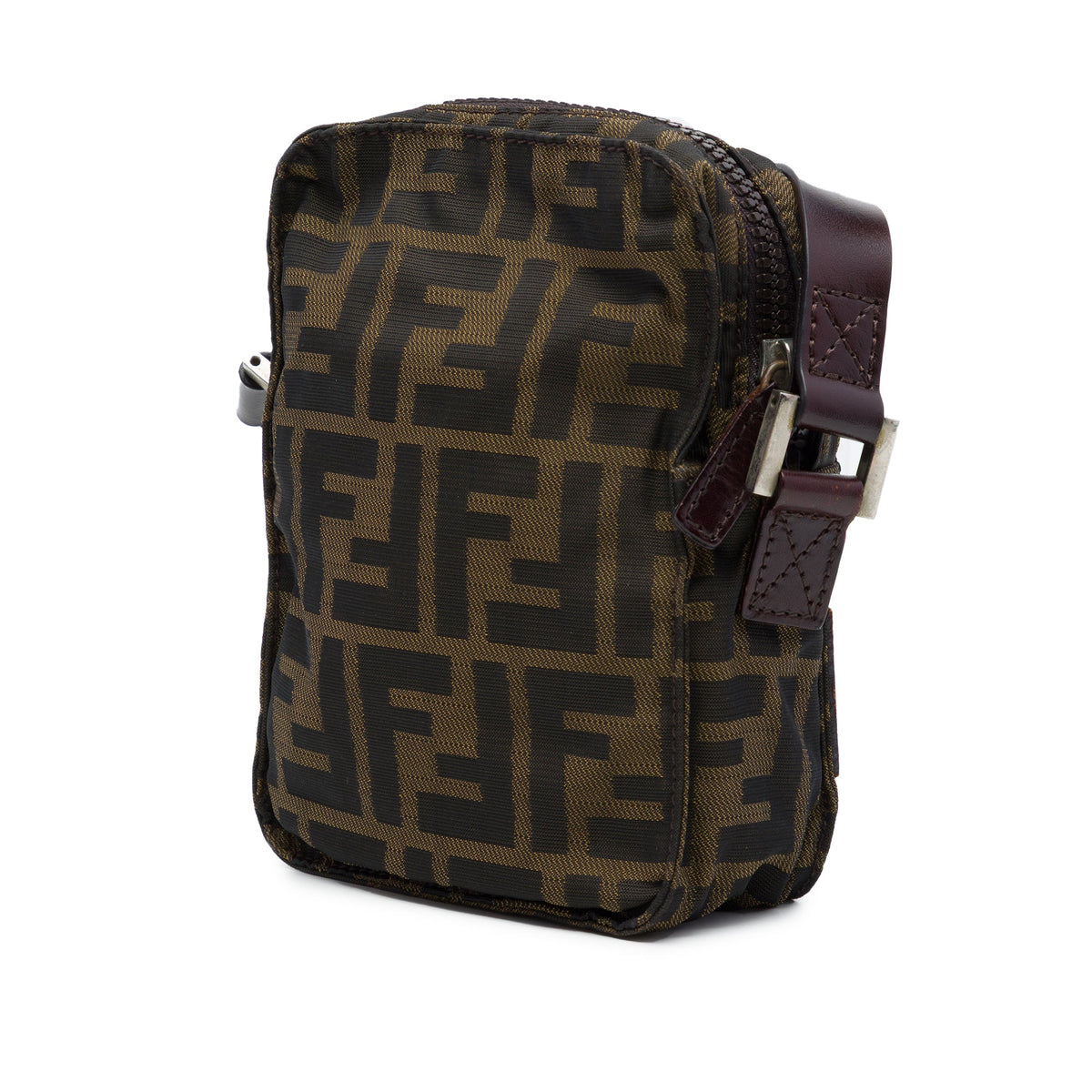 Fendi Zucca Canvas Crossbody — Brown