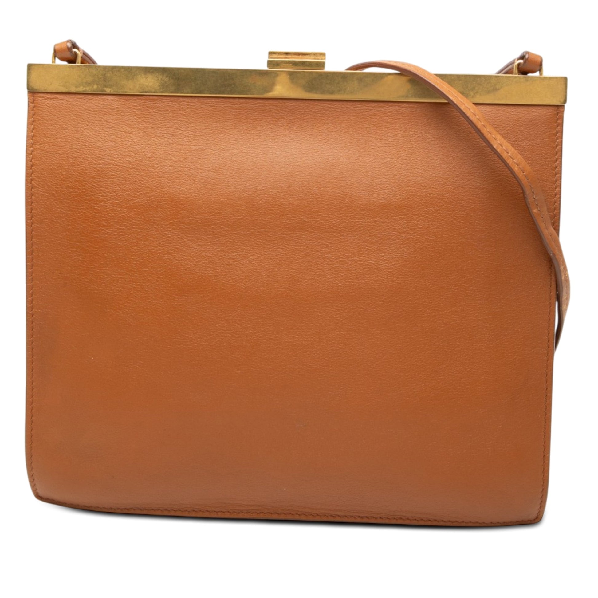Celine Mini Leather Clasp Crossbody
