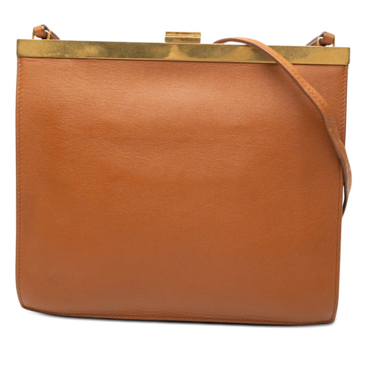 Celine Mini Leather Clasp Crossbody