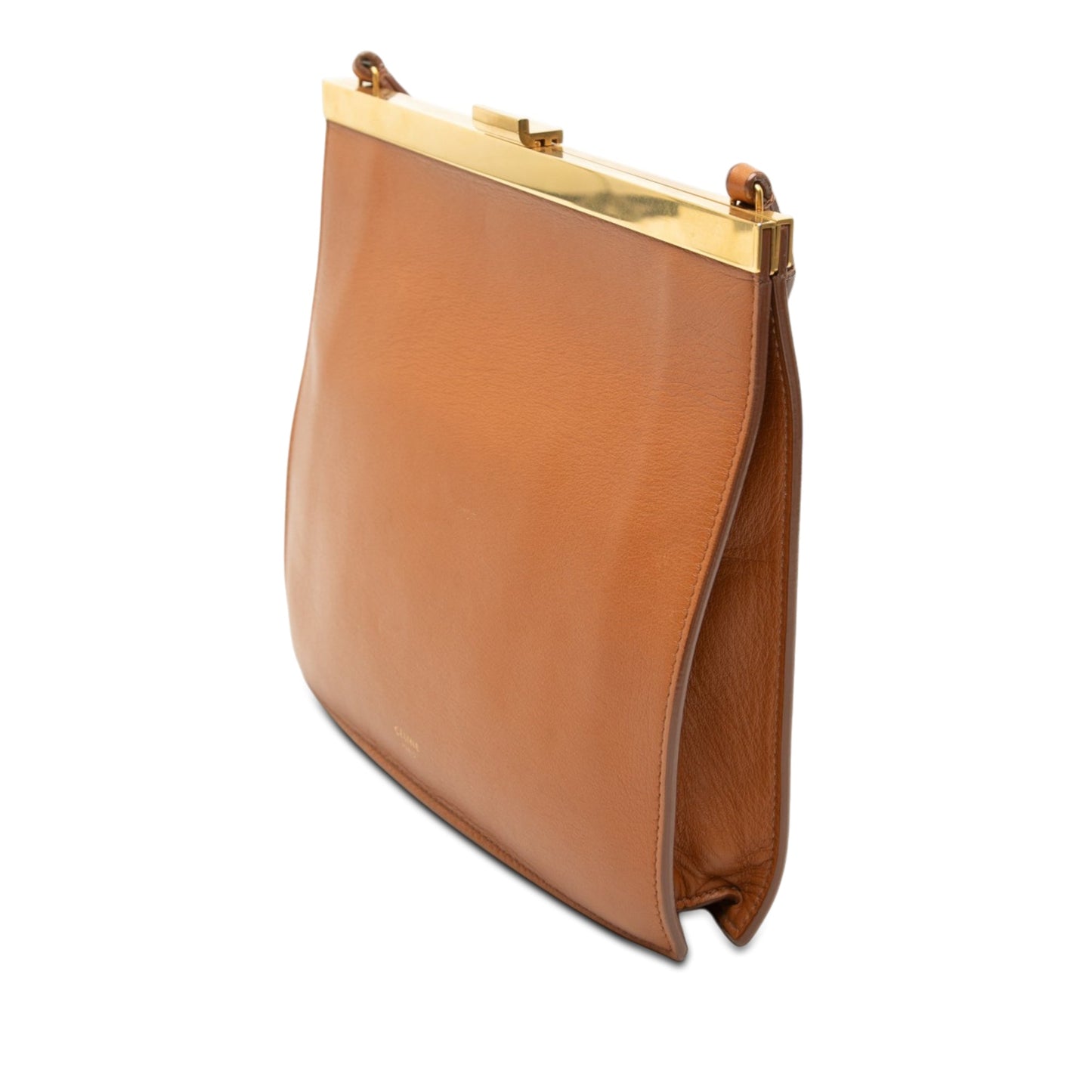 Celine Mini Leather Clasp Crossbody