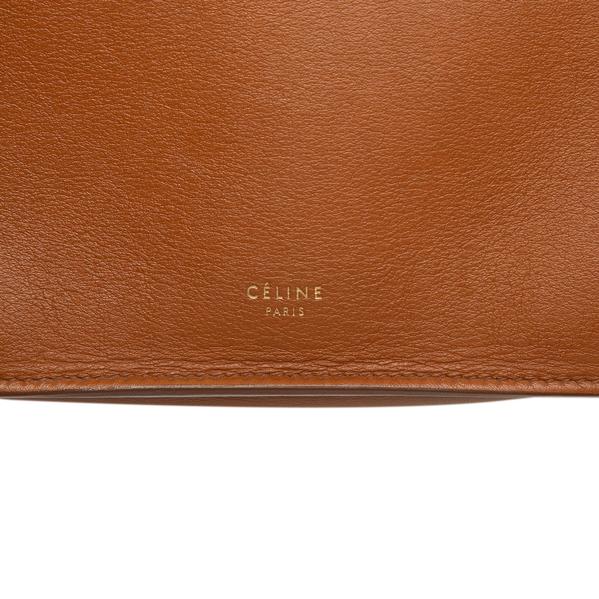 Celine Mini Leather Clasp Crossbody