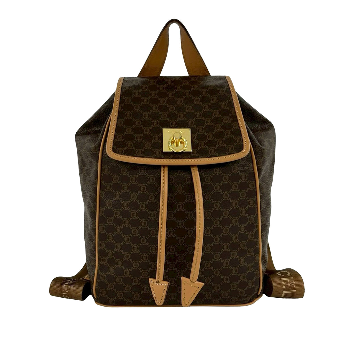 Celine Macadam Drawstring Backpack