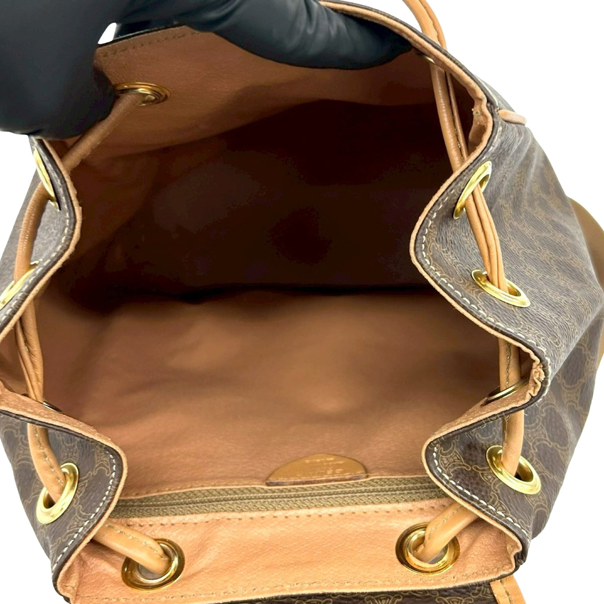 Celine Macadam Drawstring Backpack
