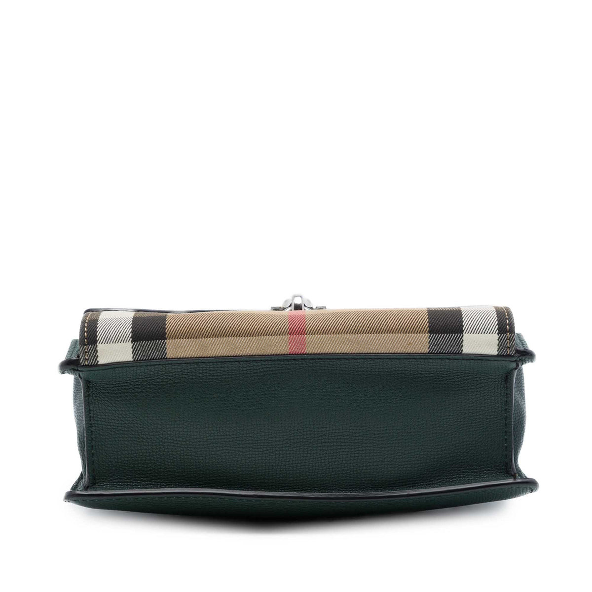 Burberry Small Leather and House Check Canvas Derby Macken Crossbody