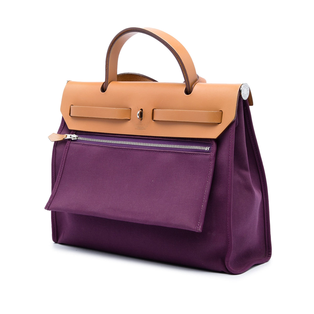 Hermès Toile Verso Herbag Zip 31 — Purple