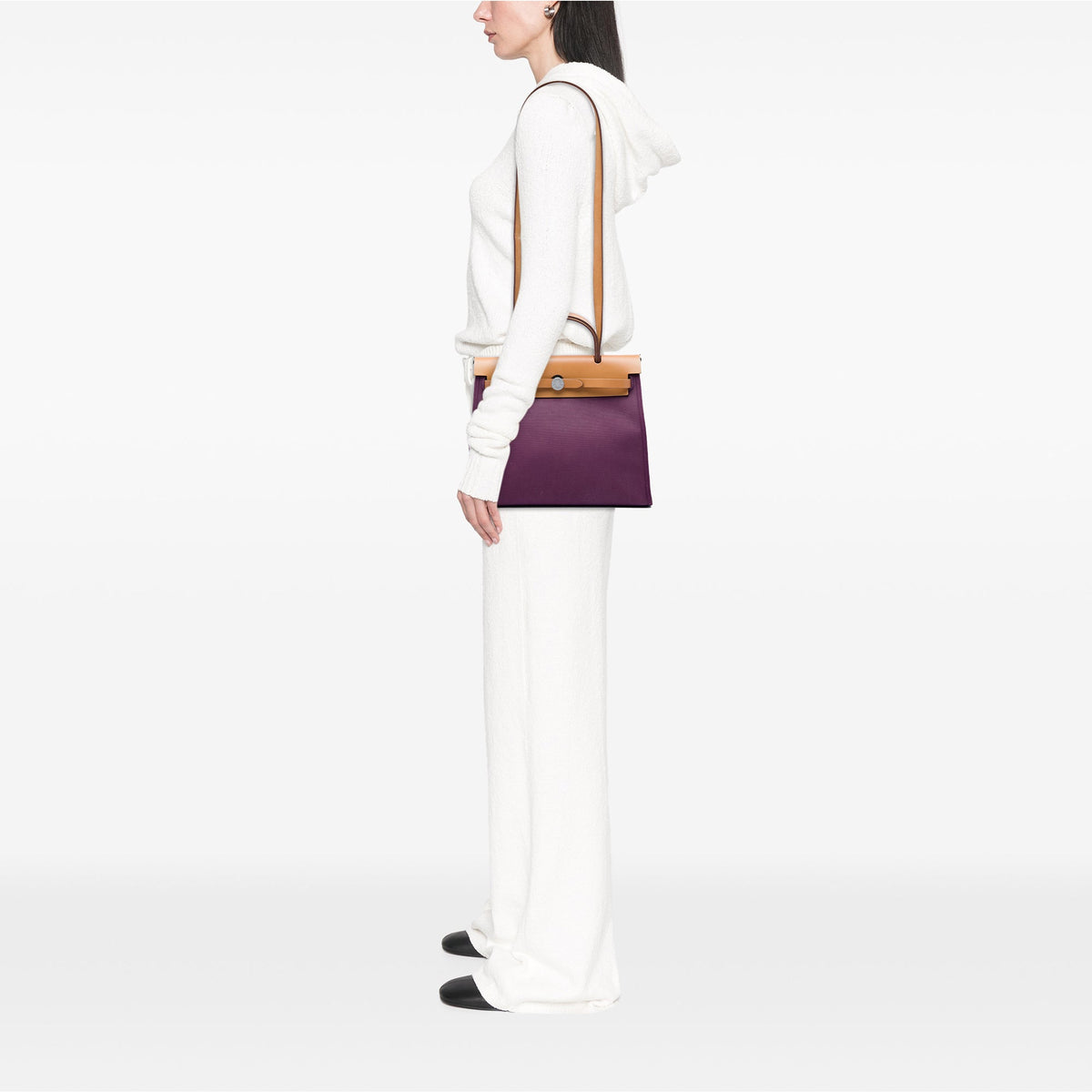 Hermès Toile Verso Herbag Zip 31 — Purple