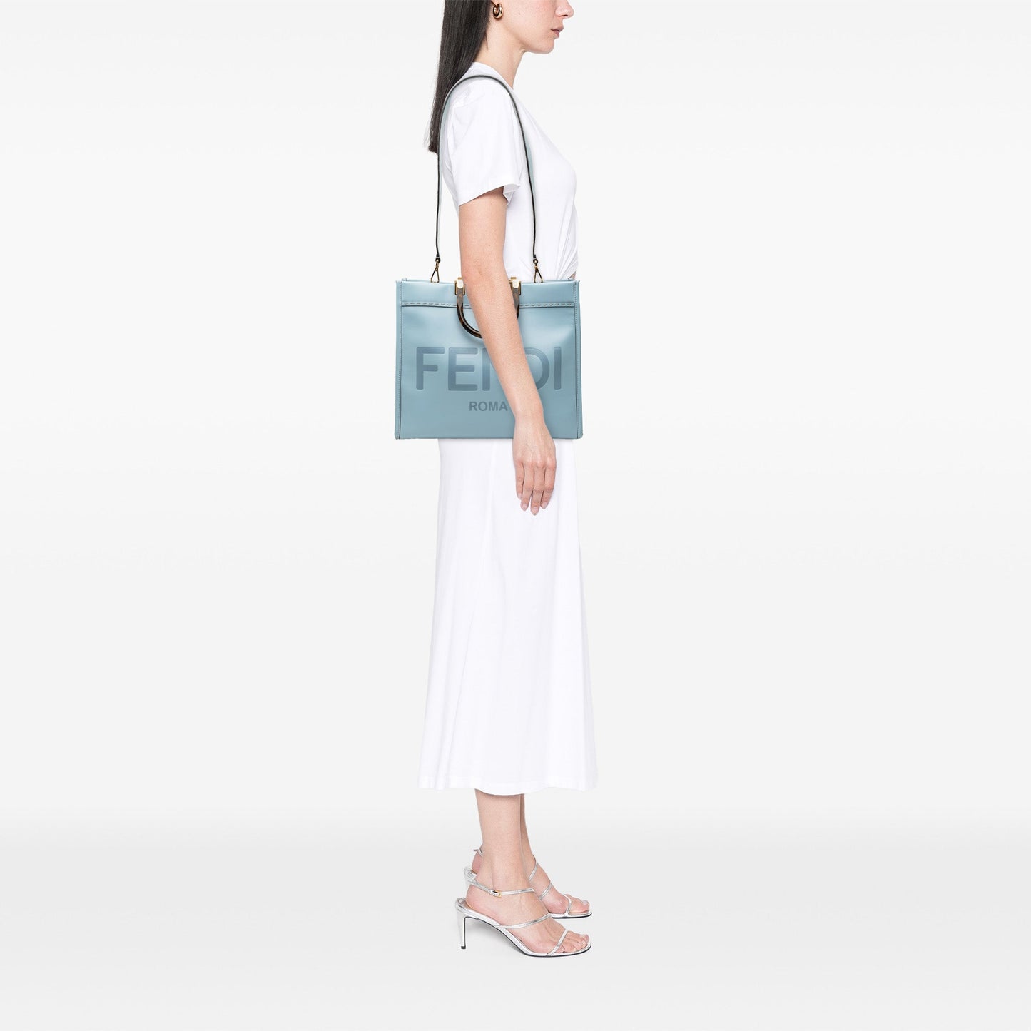 Fendi Medium Leather Sunshine Shopper Tote