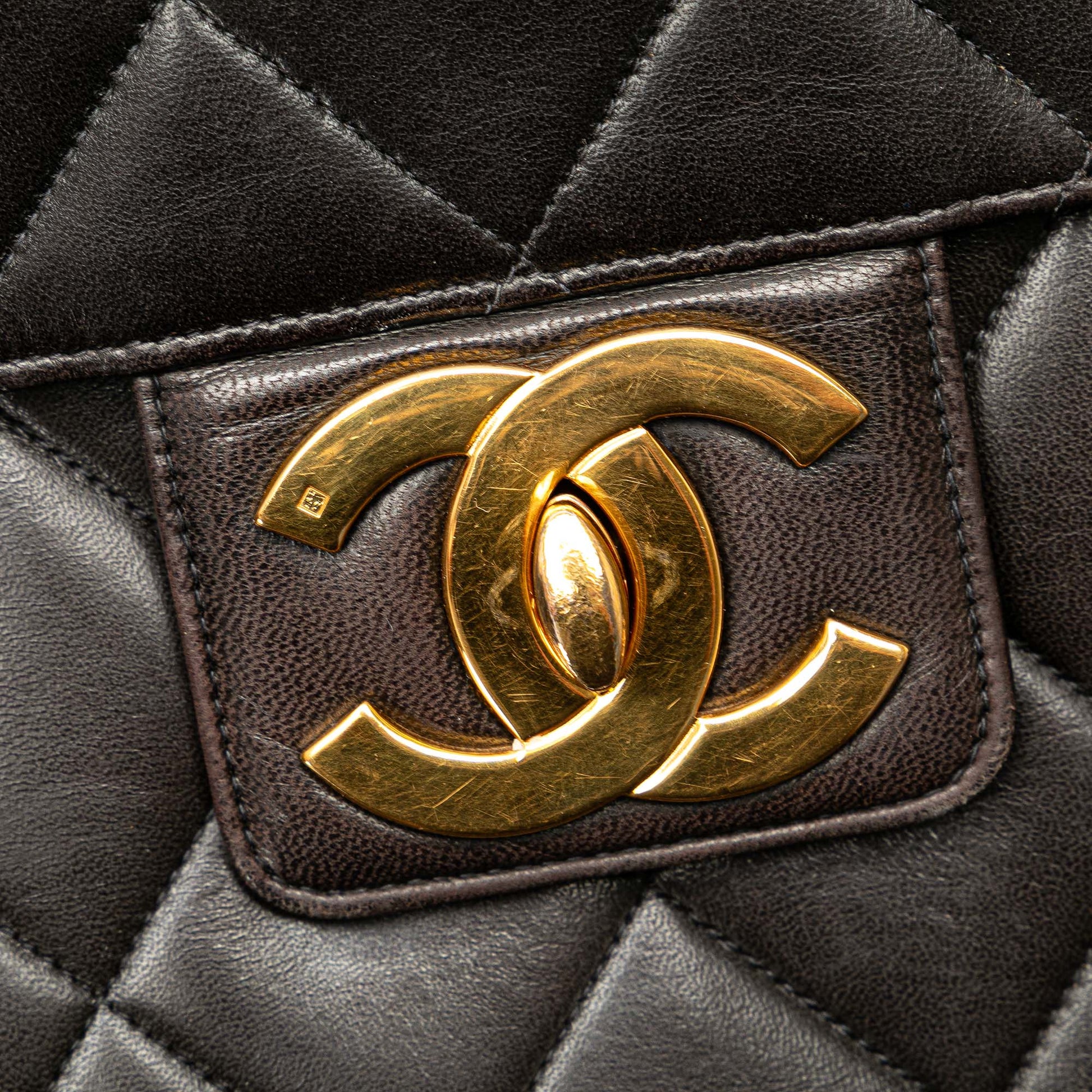 Chanel CC Quilted Lambskin Flap Briefcase
