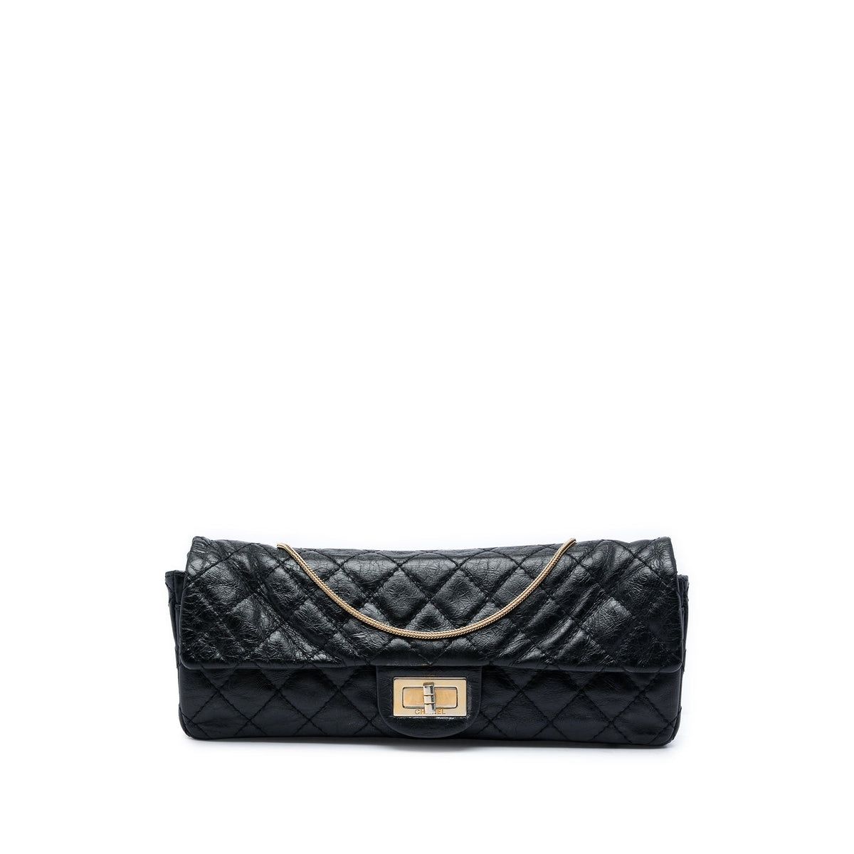 Chanel Quilted Glazed Calfskin Reissue 2.55 East West Single Flap