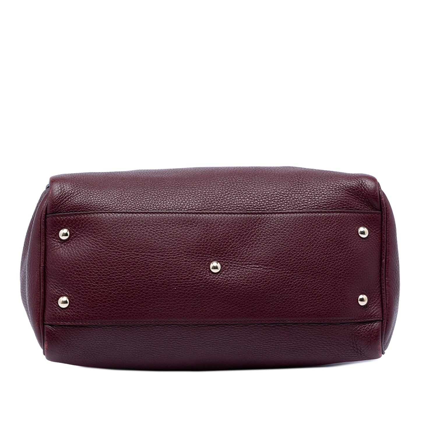 Gucci Medium Calfskin Bamboo Shopper Boston Bag