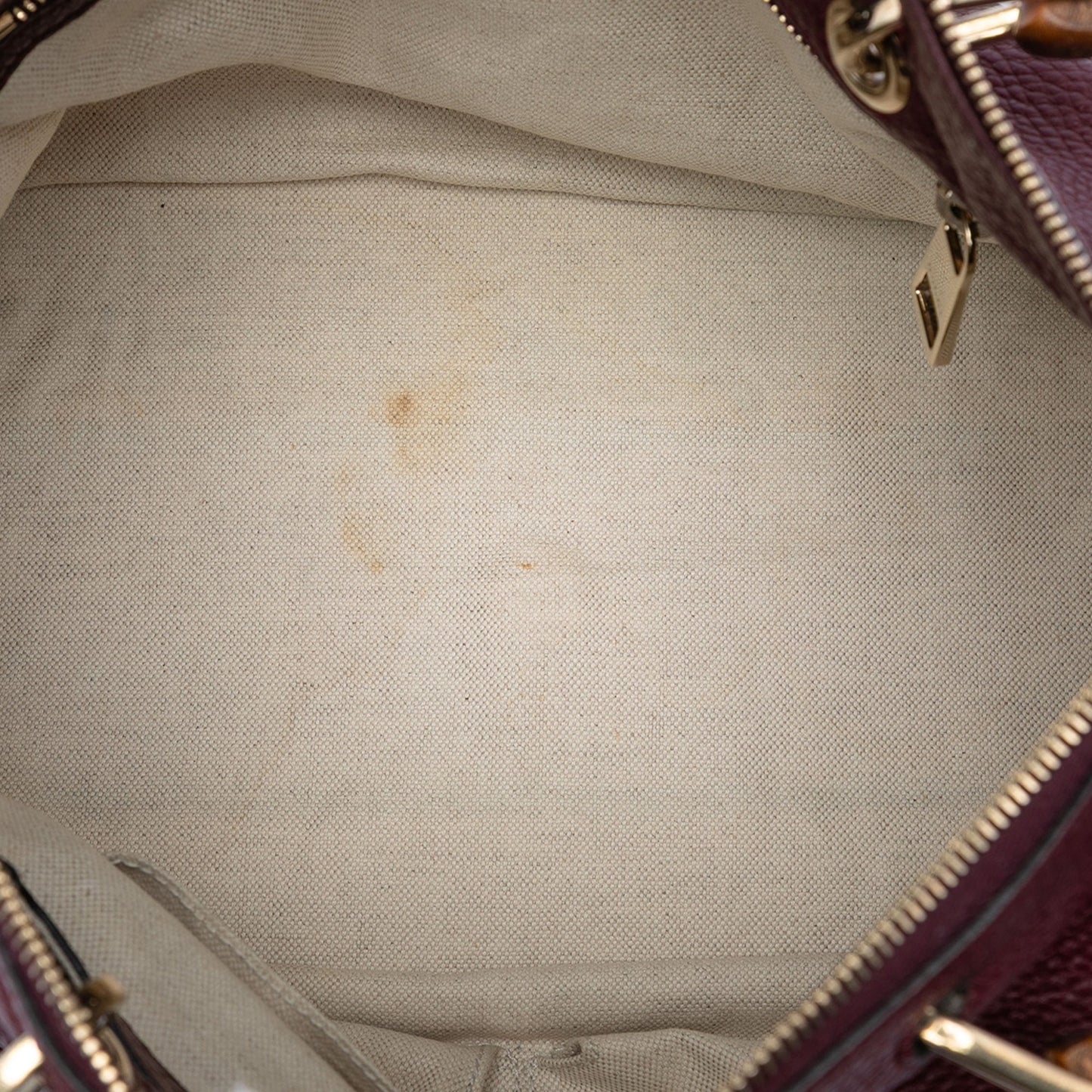 Gucci Medium Calfskin Bamboo Shopper Boston Bag