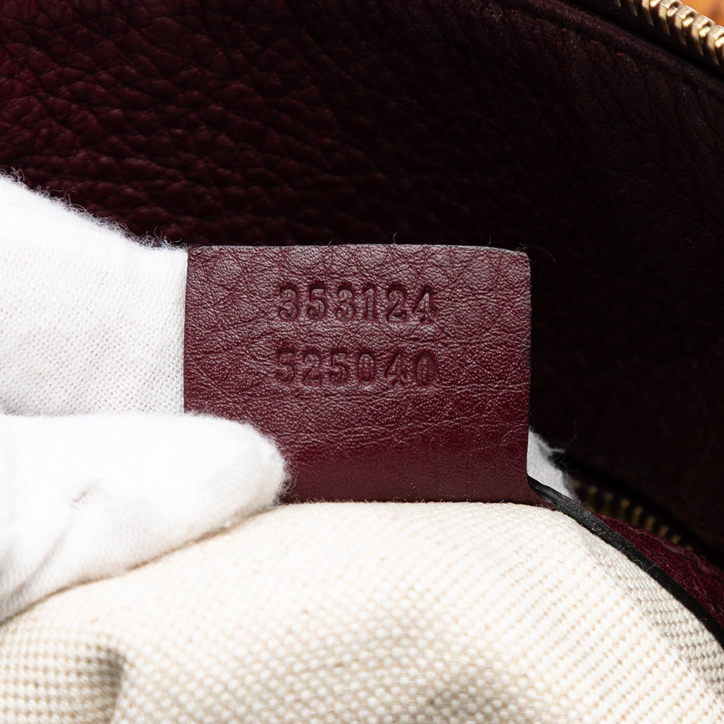 Gucci Medium Calfskin Bamboo Shopper Boston Bag