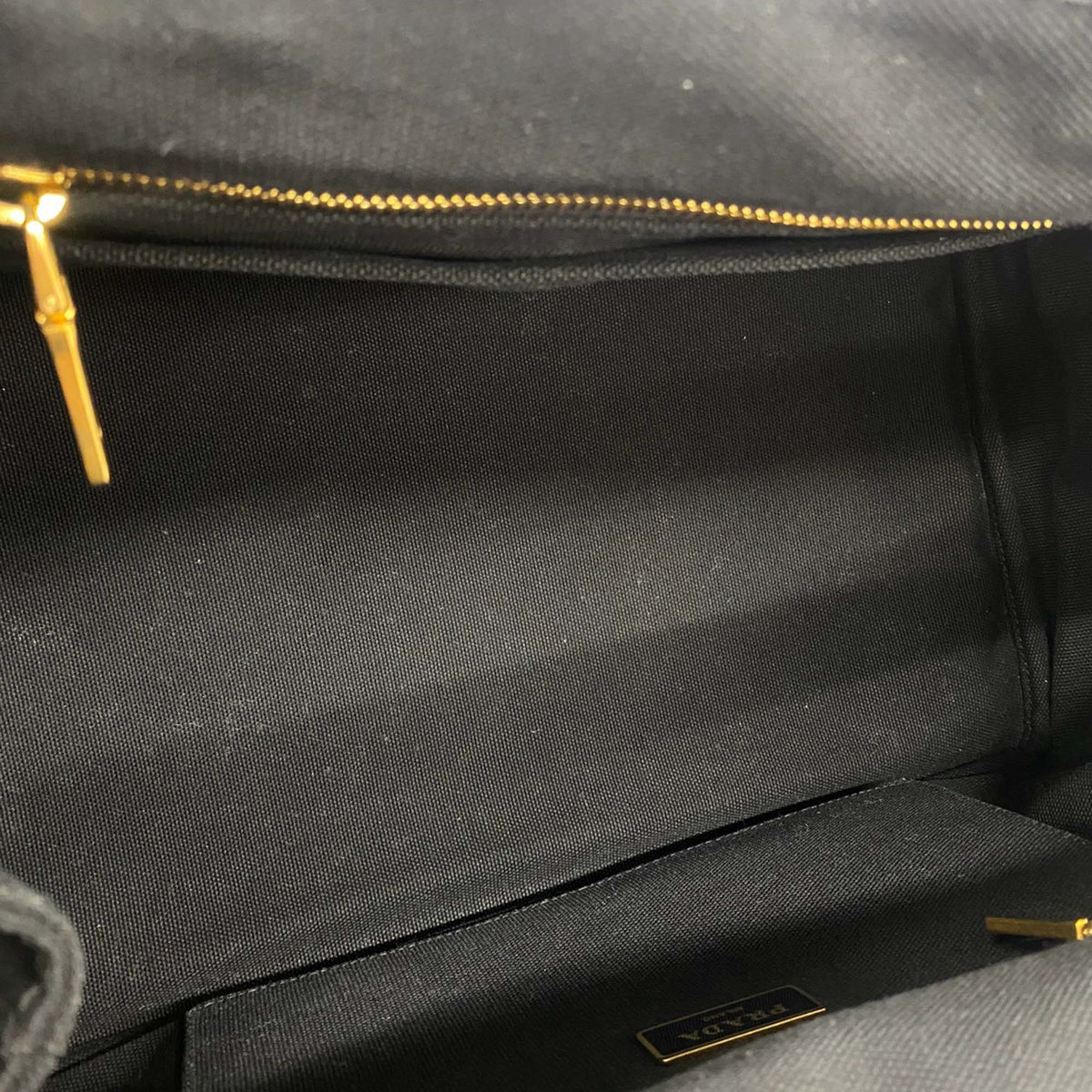 Prada Small Canvas Canapa Logo Tote