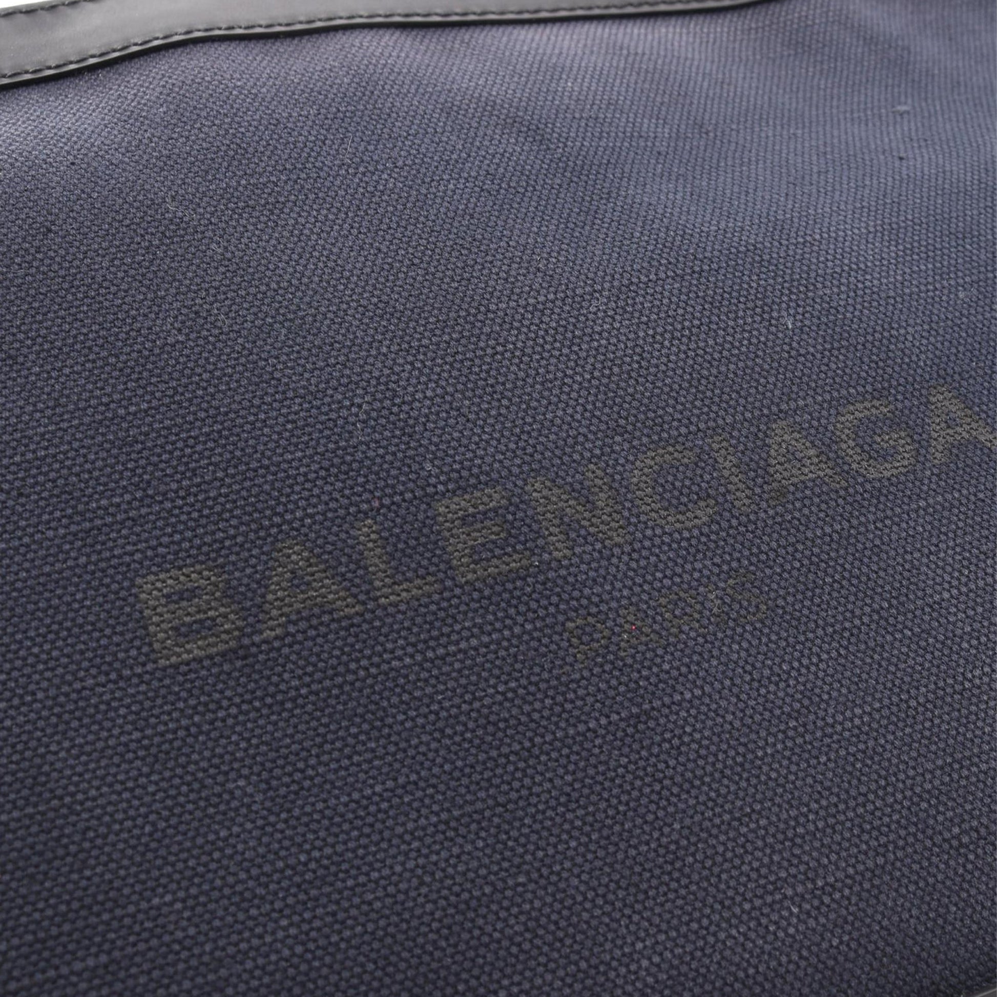 Balenciaga Canvas Navy Clip Clutch L