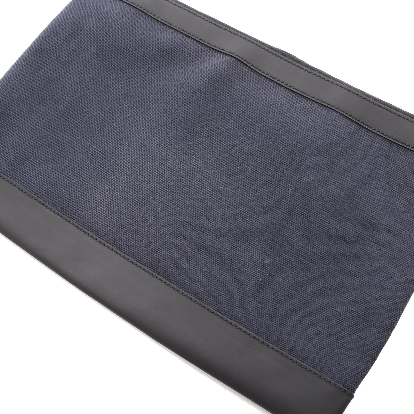 Balenciaga Canvas Navy Clip Clutch L