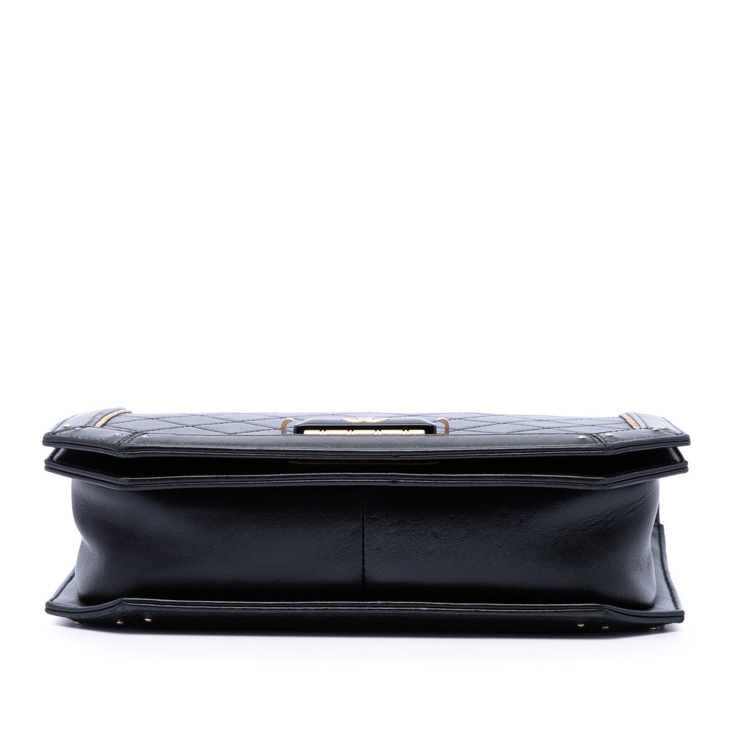 Chanel Quilted Calfskin Octagon CC Clasp Flap