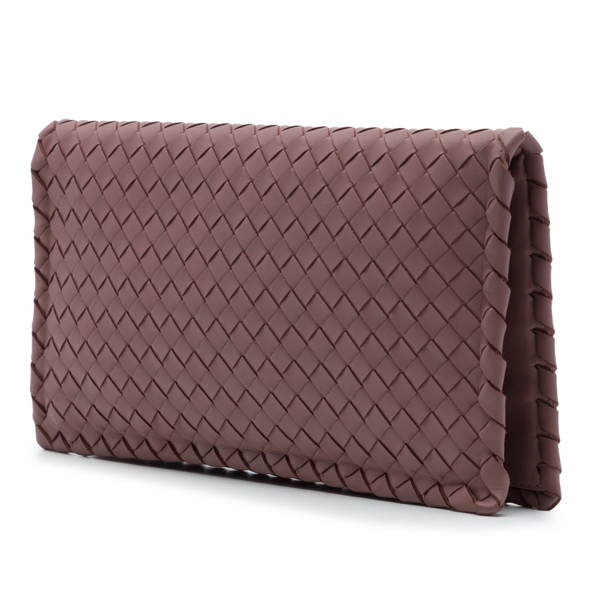 Bottega Veneta Nappa Intrecciato Turn Lock Clutch