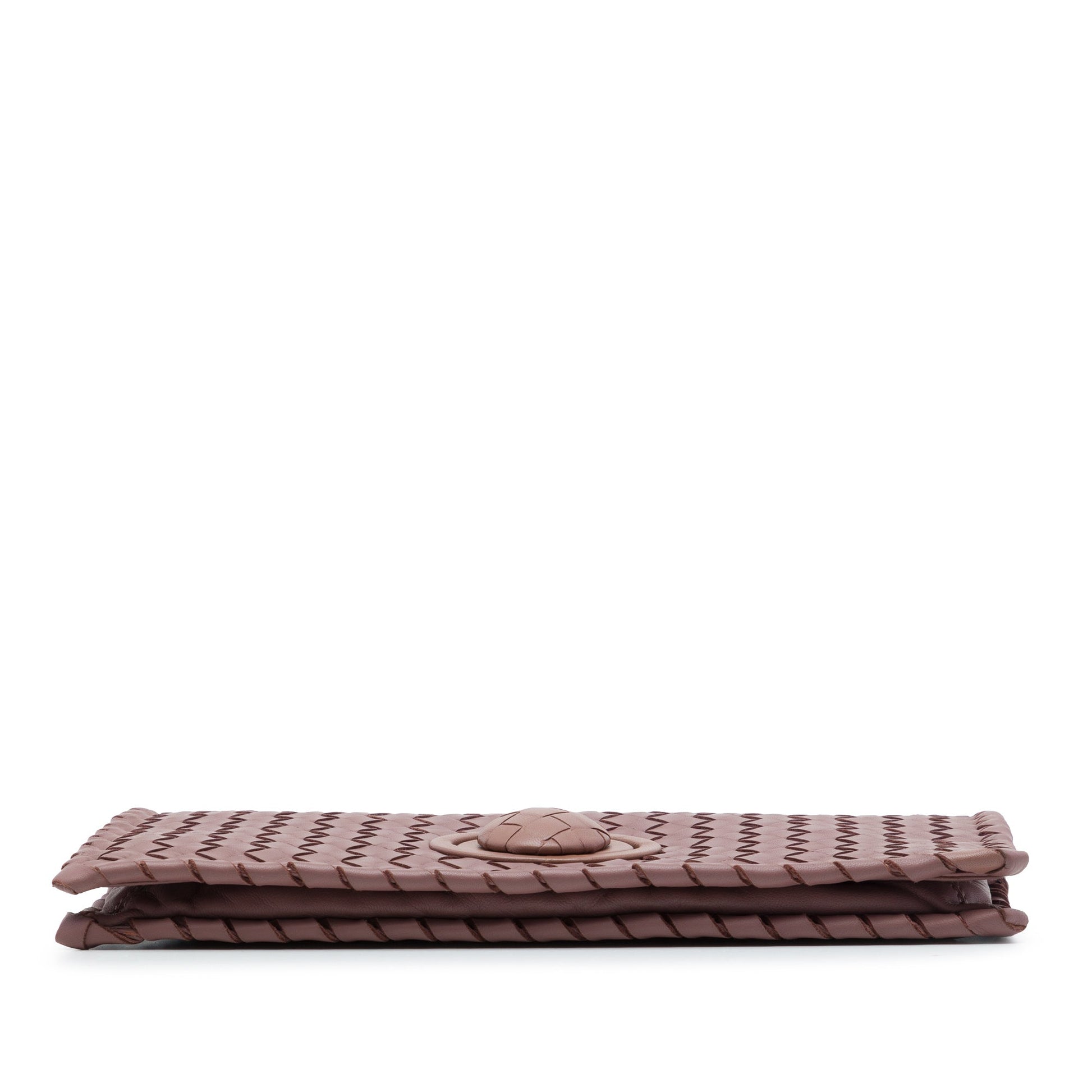 Bottega Veneta Nappa Intrecciato Turn Lock Clutch