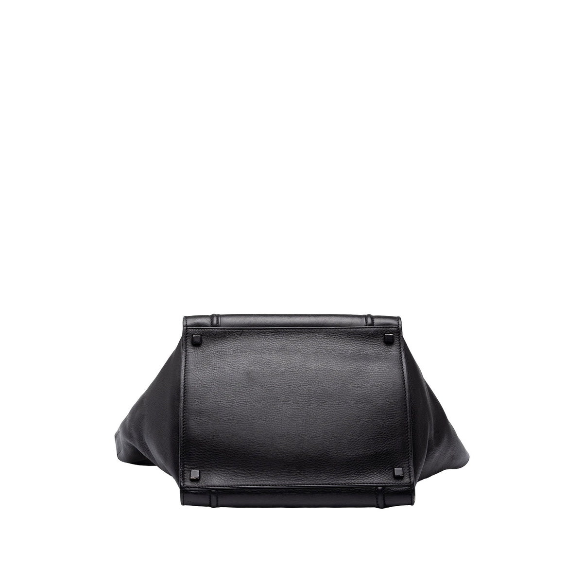 Celine Medium Leather Phantom Luggage Tote — Black