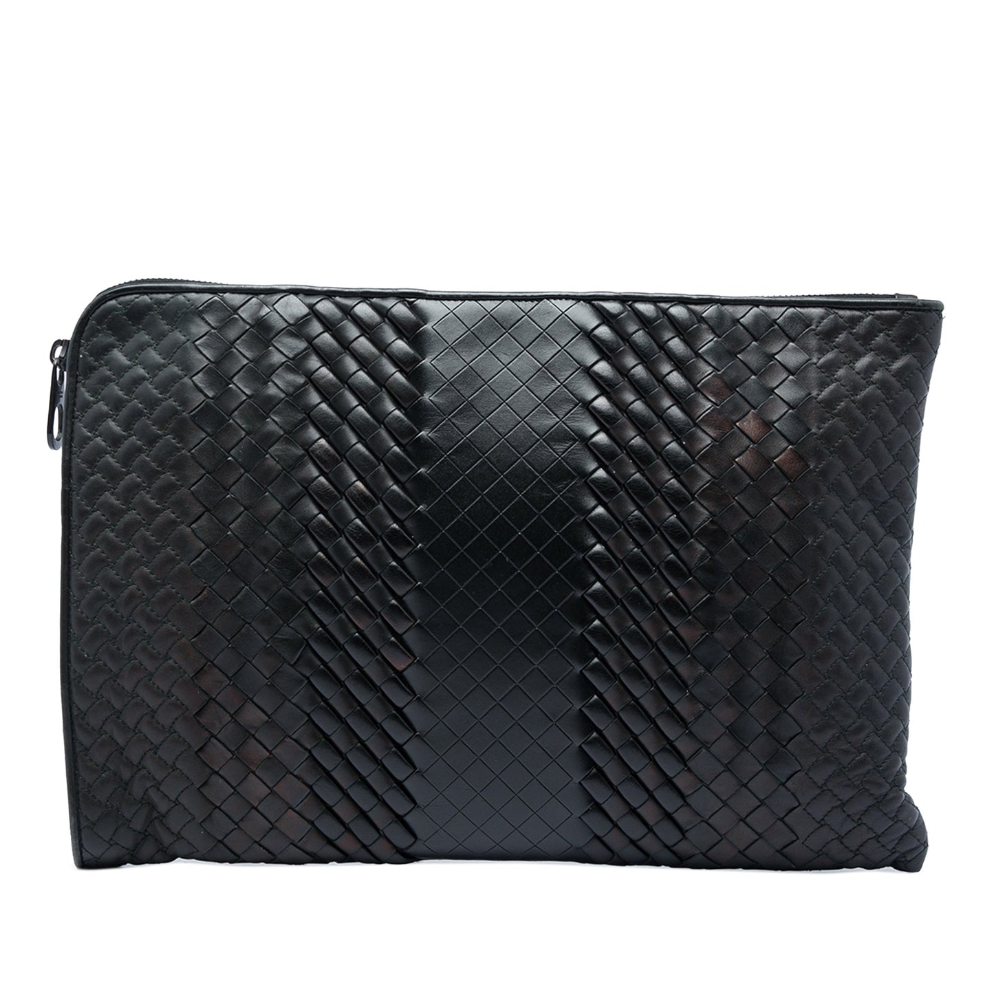 Bottega Veneta Nappa Intreccio Imperatore Zip Clutch