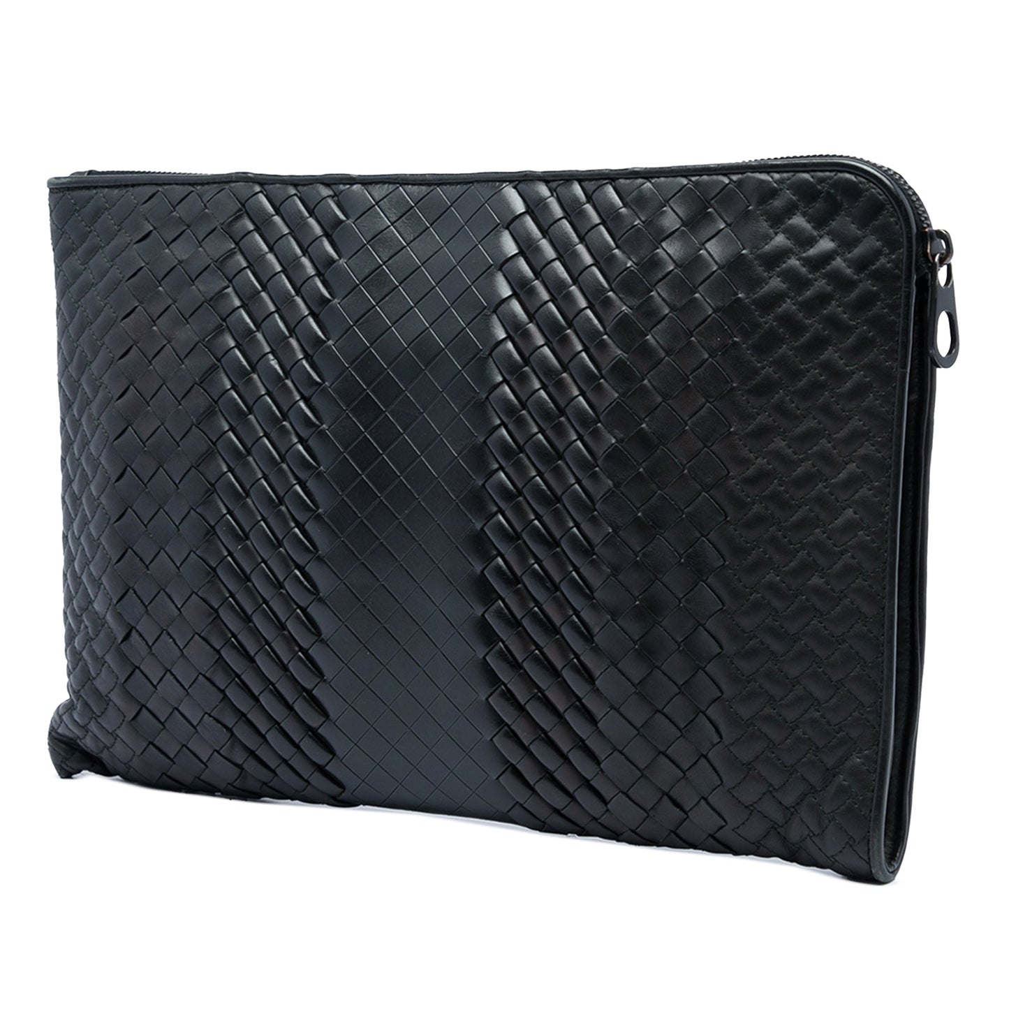 Bottega Veneta Nappa Intreccio Imperatore Zip Clutch
