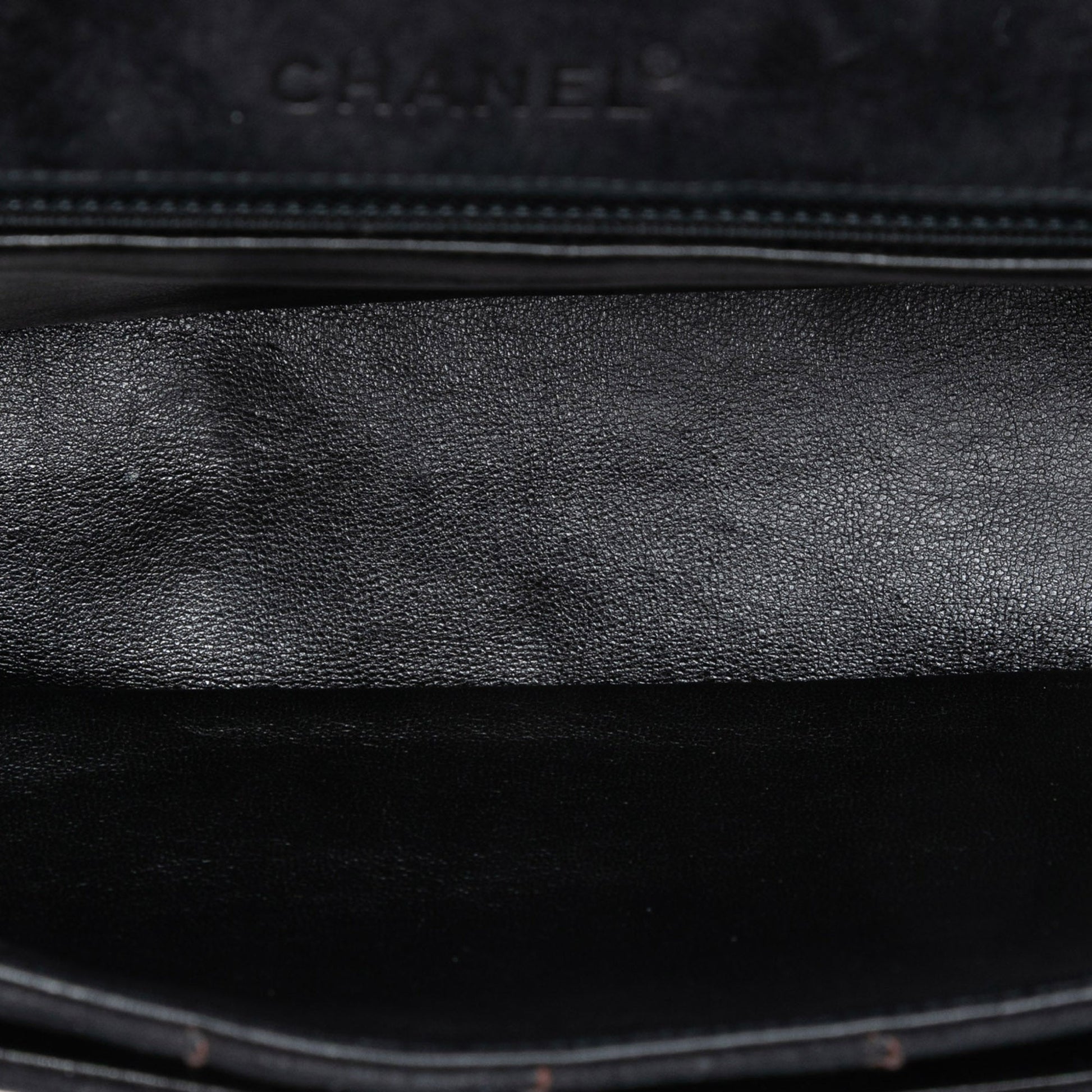 Chanel CC Choco Bar Suede Stitched Chain Flap