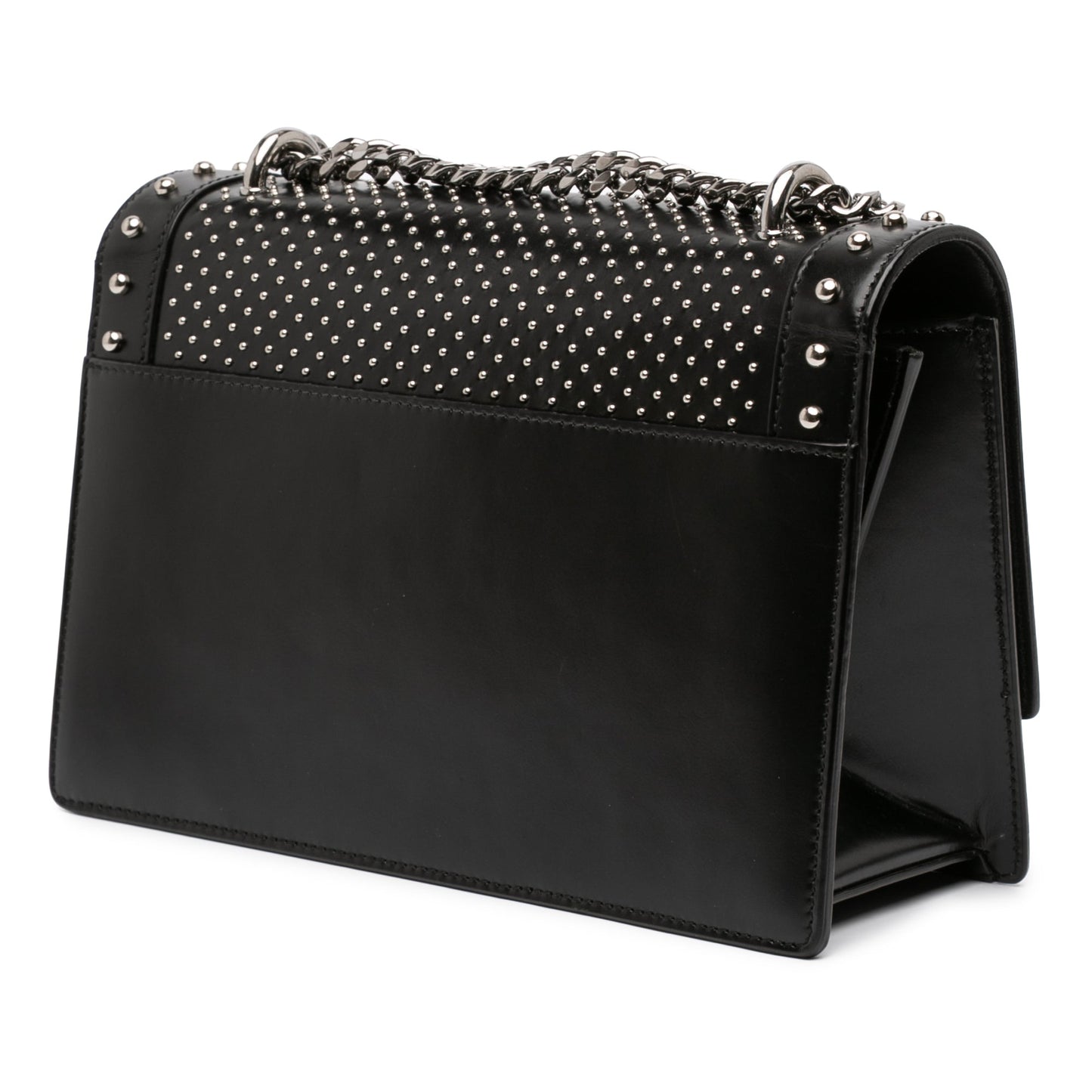 Balmain Studded Leather BBox 20 Shoulder Bag