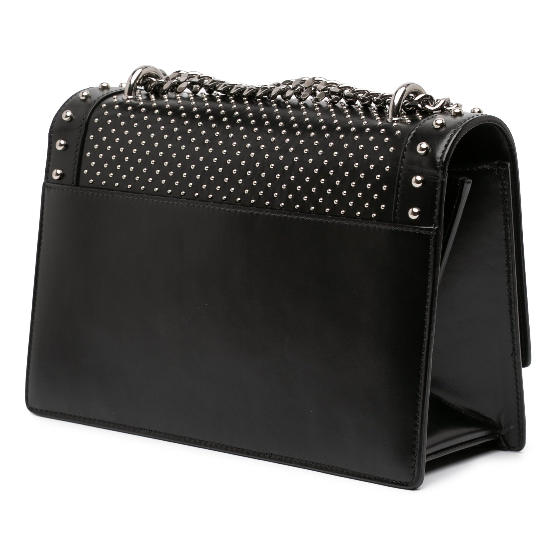 Balmain Studded Leather BBox 20 Shoulder Bag