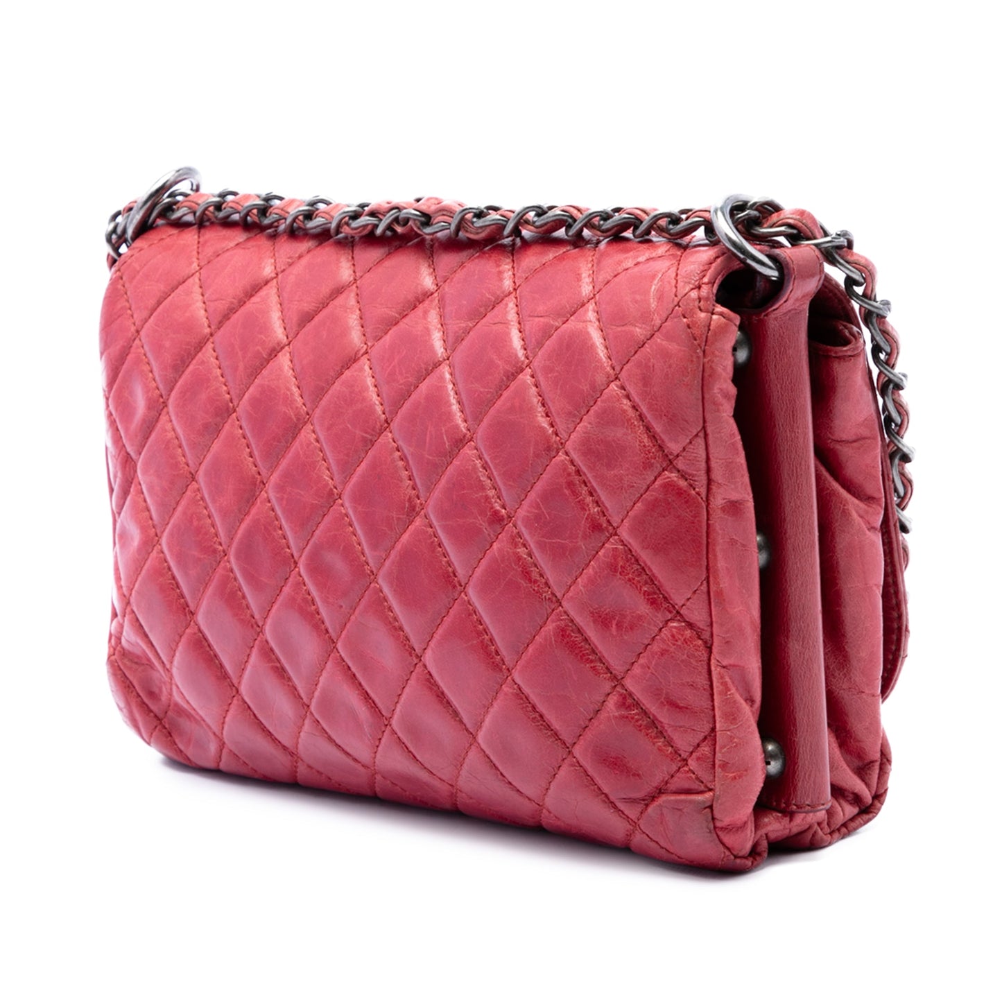 Chanel Quilted Glazed Calfskin Soft Boy Flap
