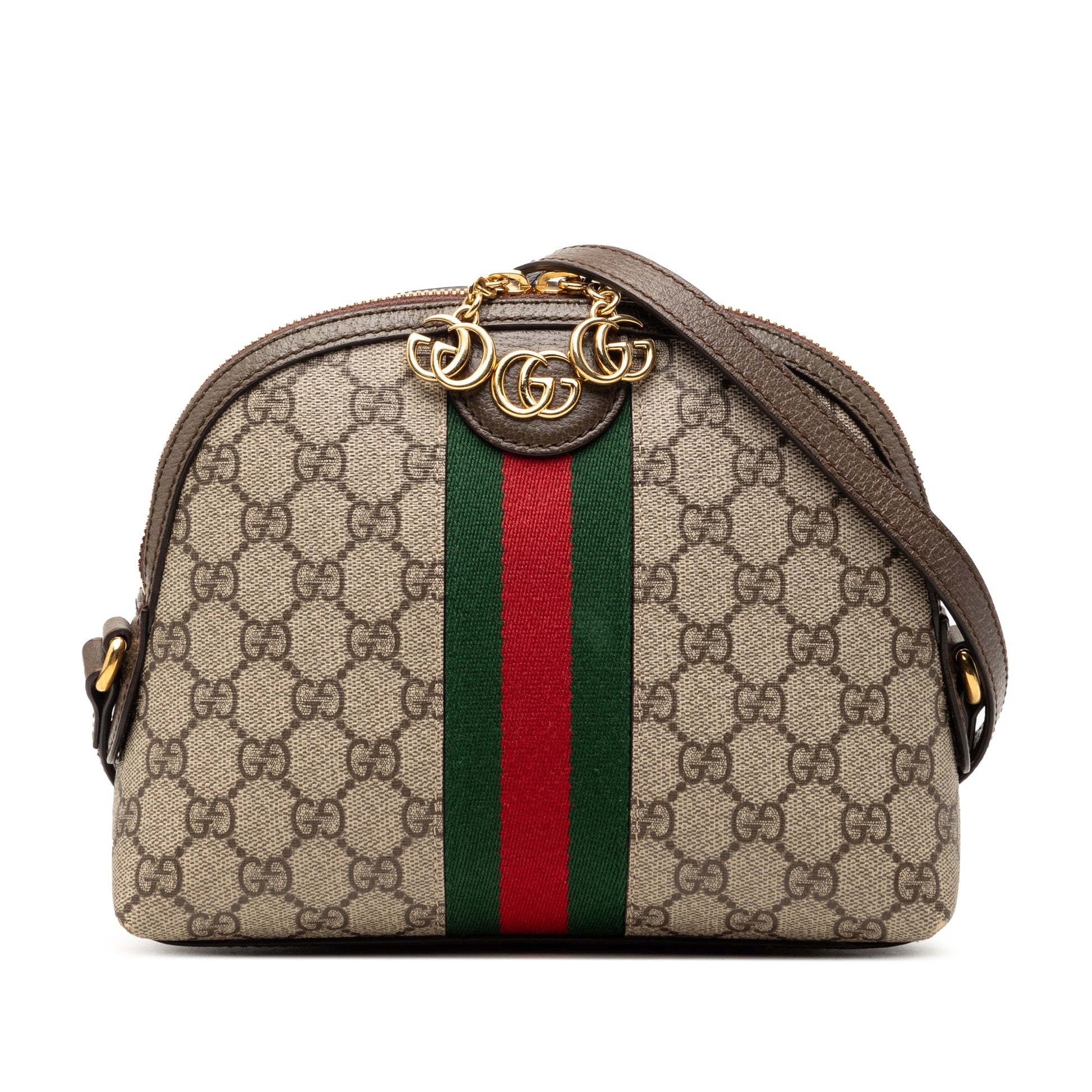 Gucci Small GG Supreme Web Ophidia Dome Crossbody