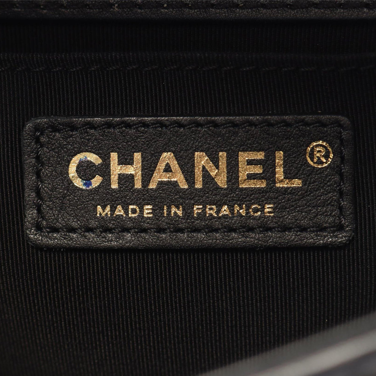 Chanel Small Tweed and Lambskin Boy Flap — Black