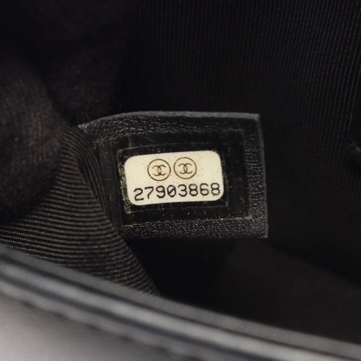 Chanel Small Tweed and Lambskin Boy Flap — Black