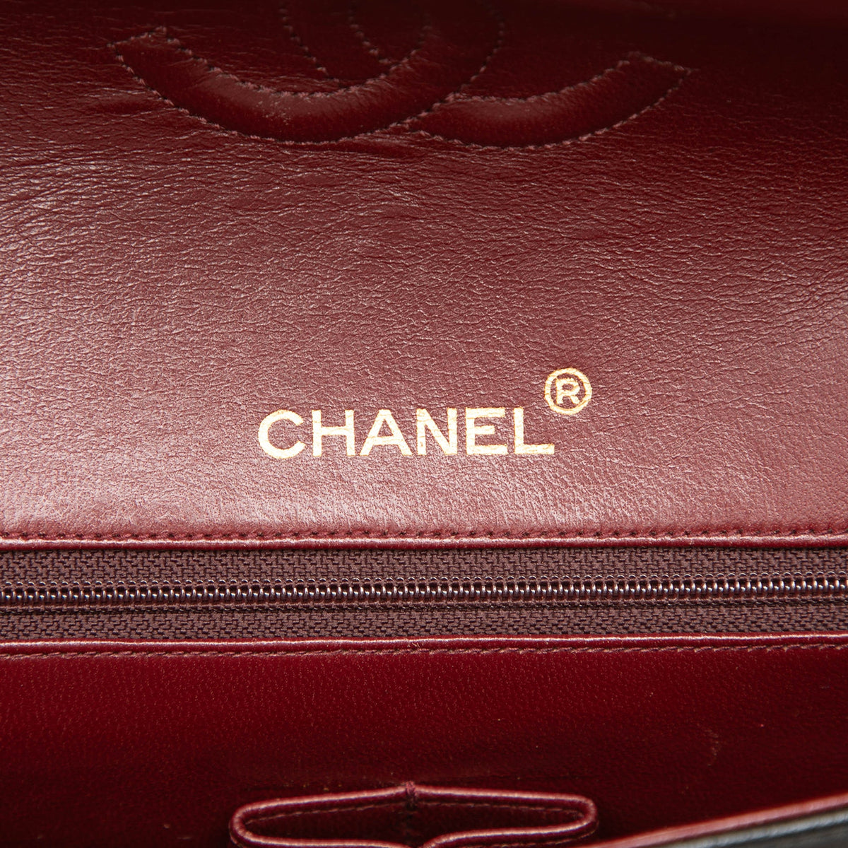 Chanel Medium Tall Classic Lambskin Double Flap — Black