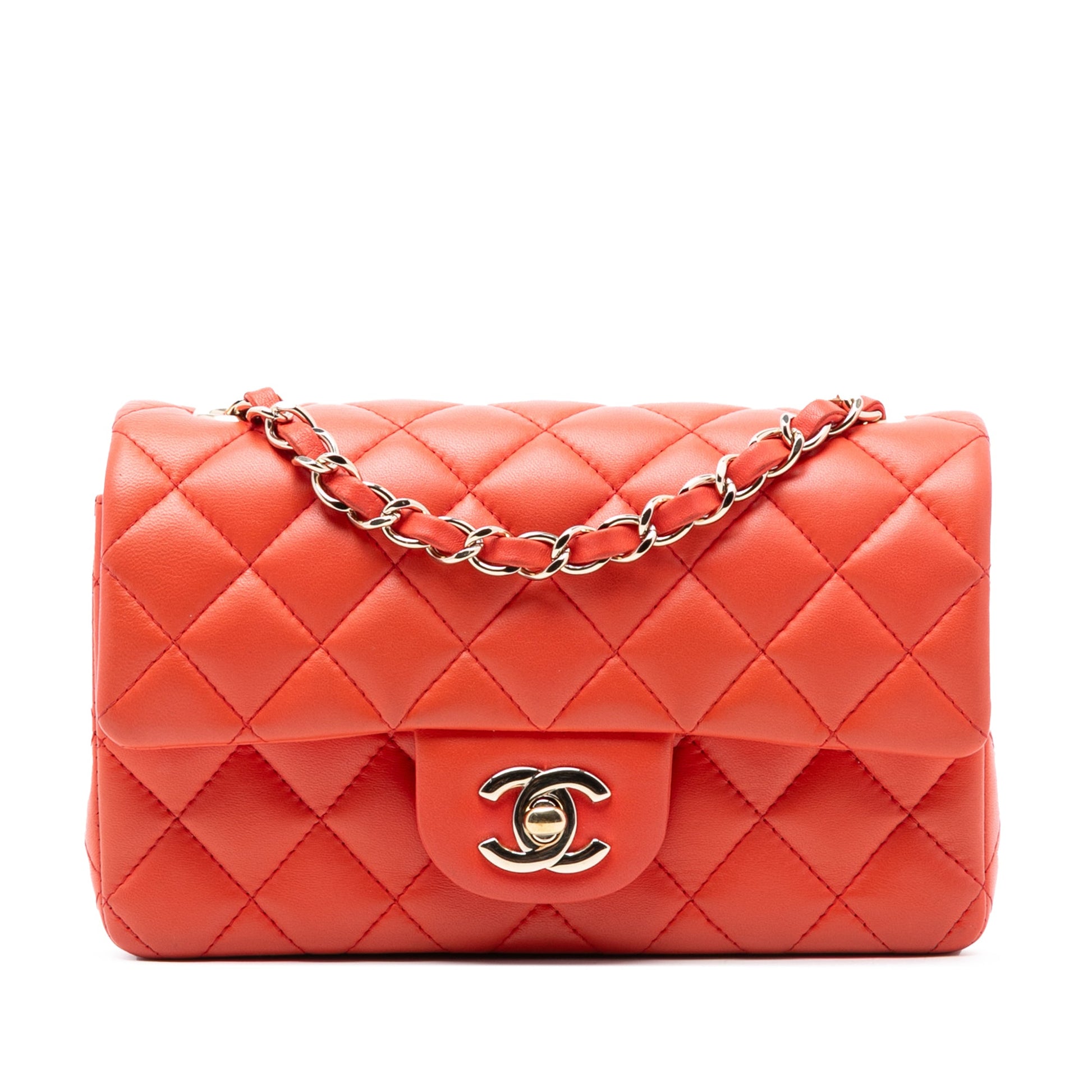 Chanel Mini Rectangular Classic Lambskin Single Flap