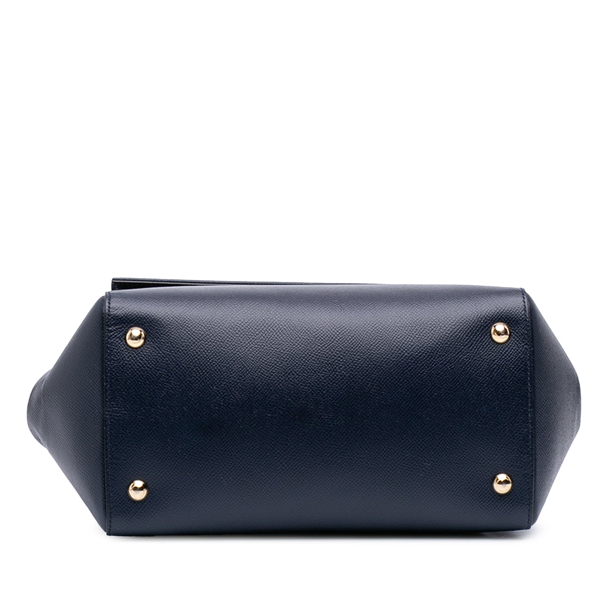 Ferragamo Leather Carrie Vara Bow Top Handle Bag
