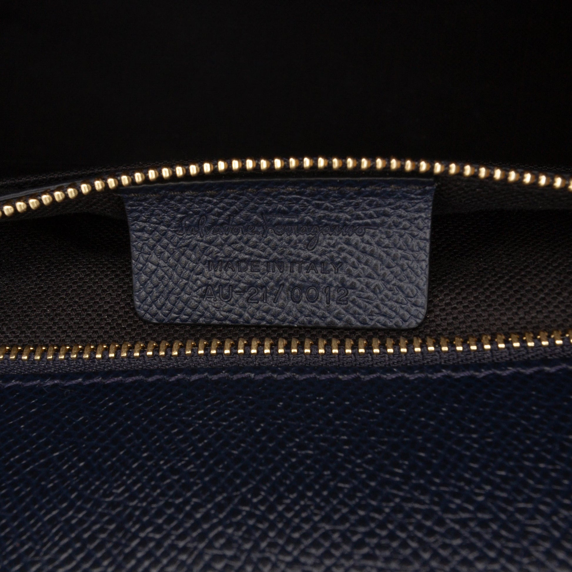 Ferragamo Leather Carrie Vara Bow Top Handle Bag