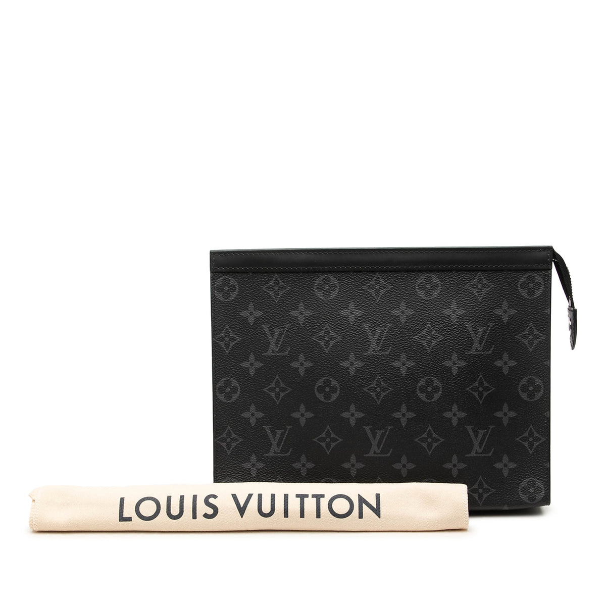 Louis Vuitton Monogram Eclipse Pochette Voyage MM — Black