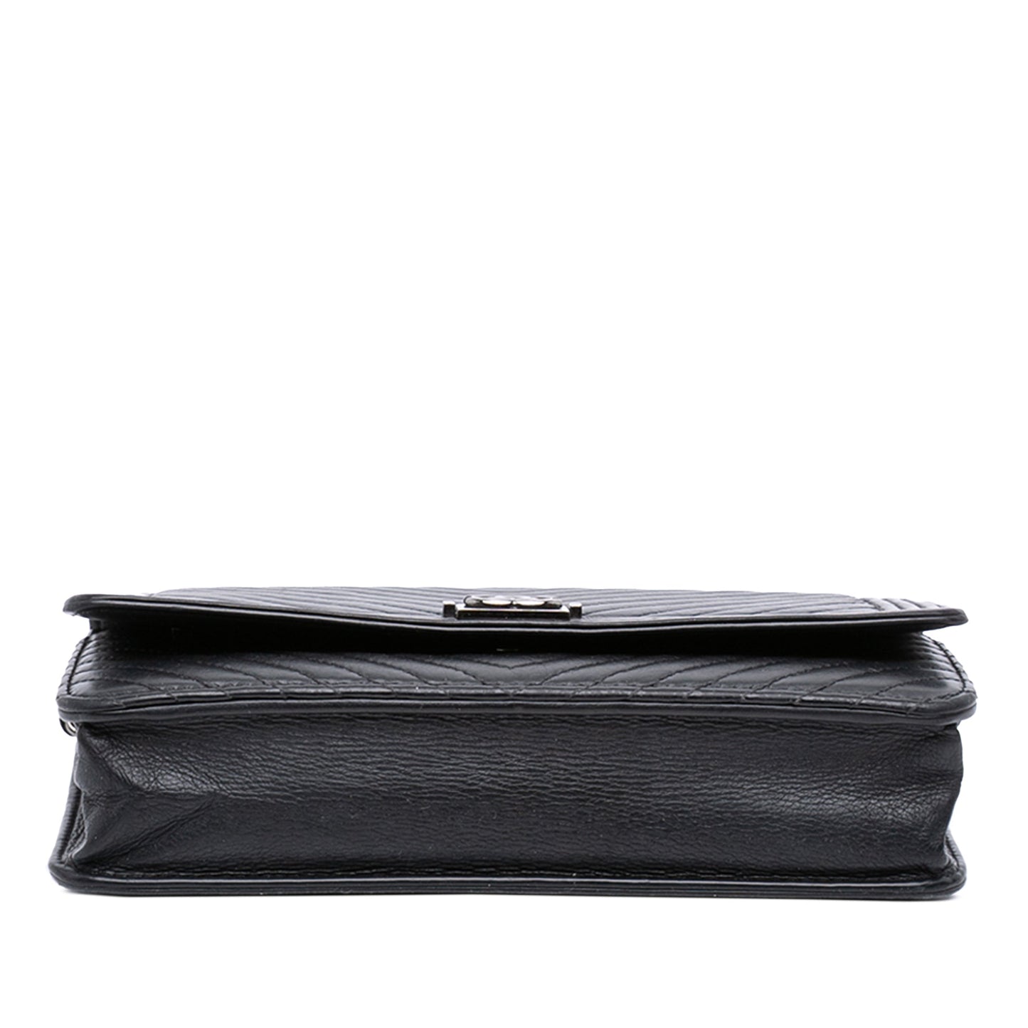 Chanel Chevron Lambskin Boy Wallet on Chain