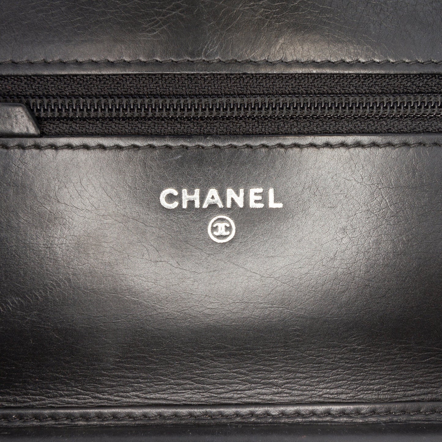 Chanel Chevron Lambskin Boy Wallet on Chain