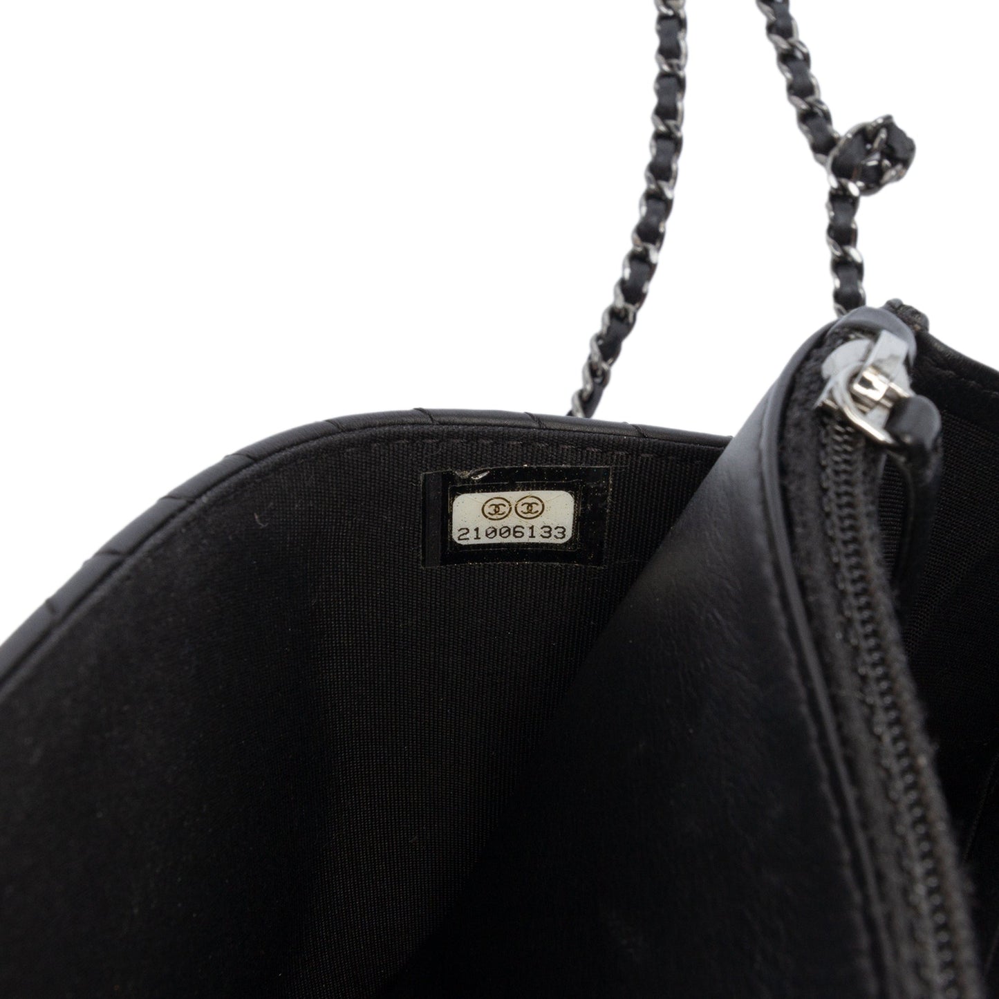 Chanel Chevron Lambskin Boy Wallet on Chain