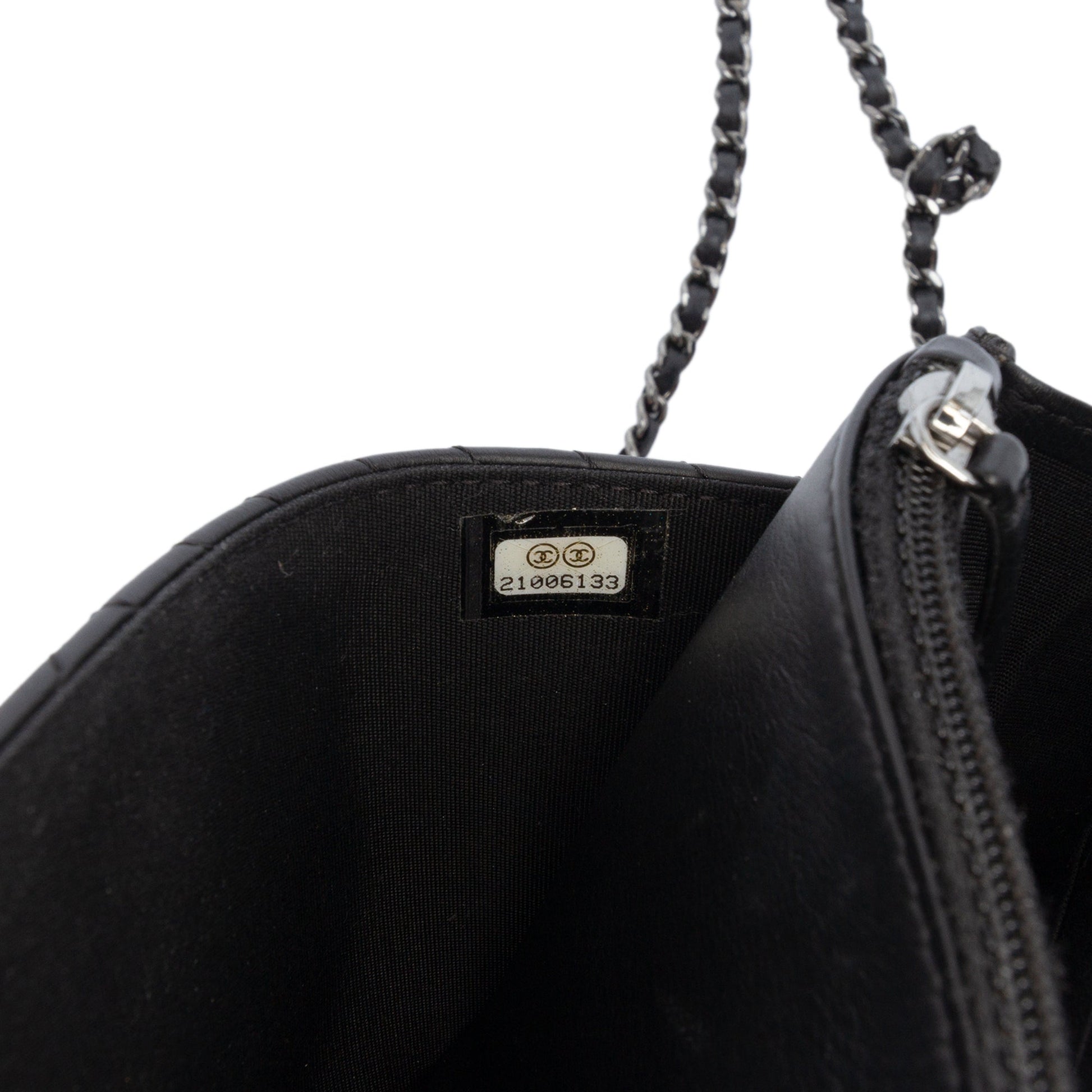 Chanel Chevron Lambskin Boy Wallet on Chain